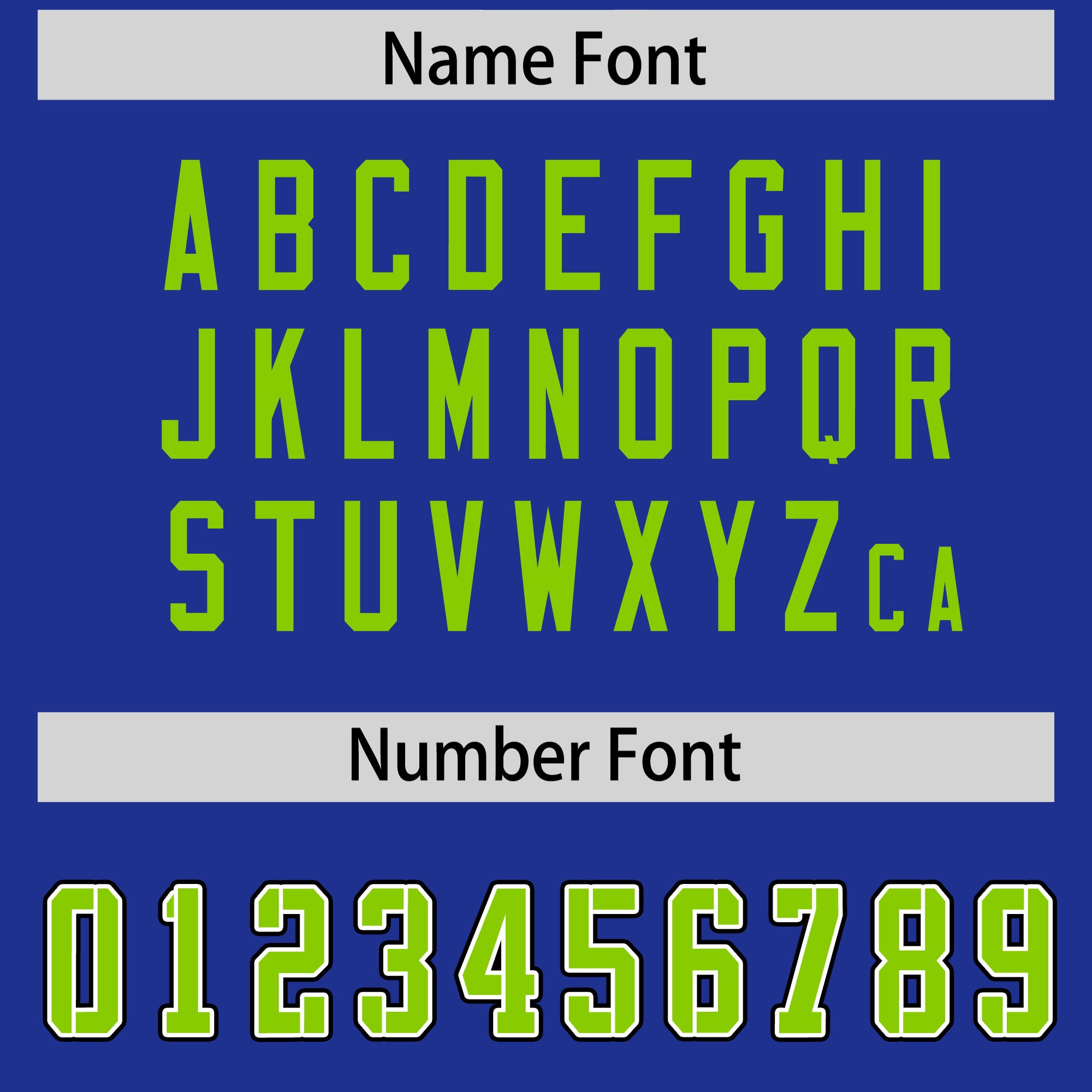 Custom Royal Neon Green Personalized Neckline Square Classic Authentic Football Jersey