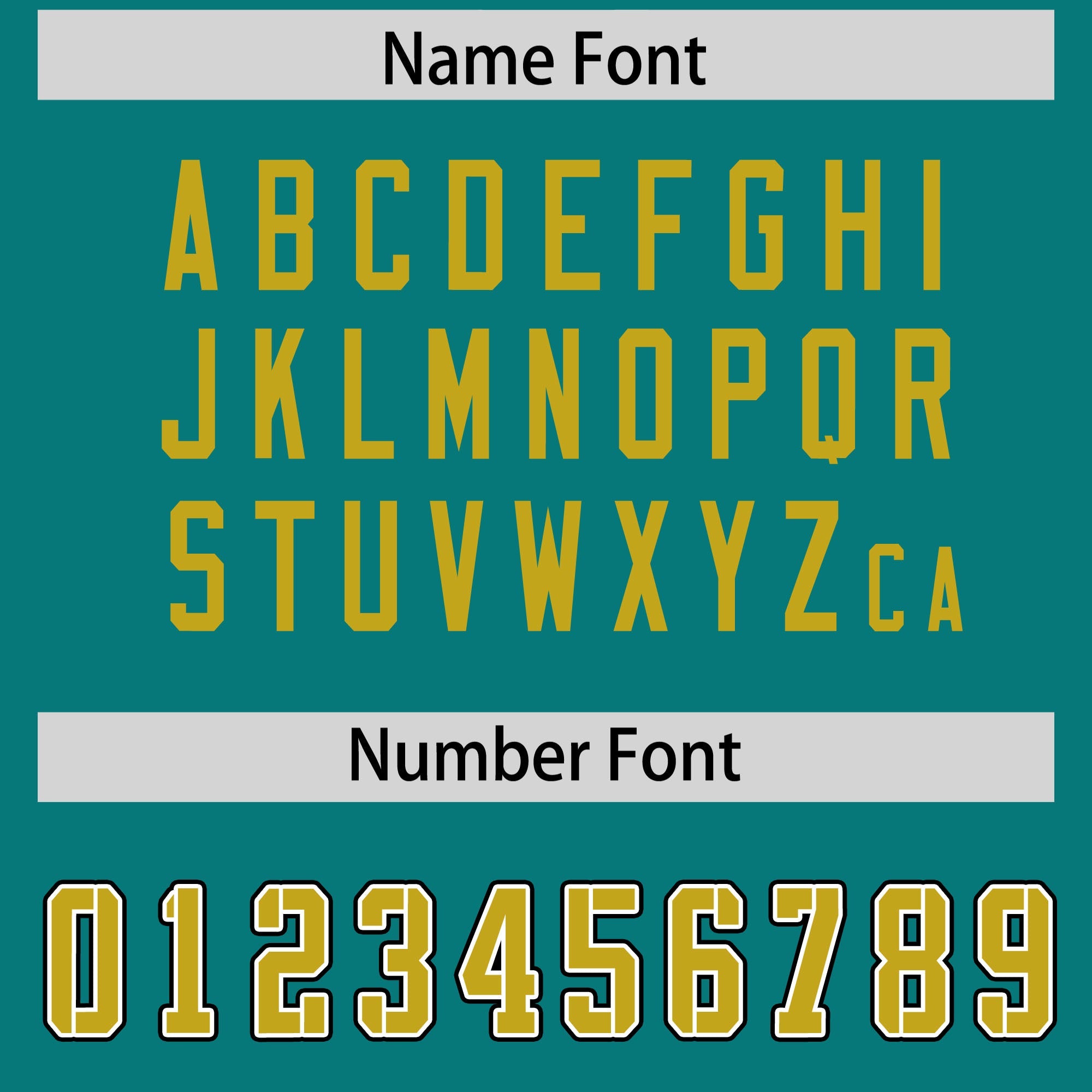 Custom Aqua Old Gold Personalized Neckline Square Classic Authentic Football Jersey