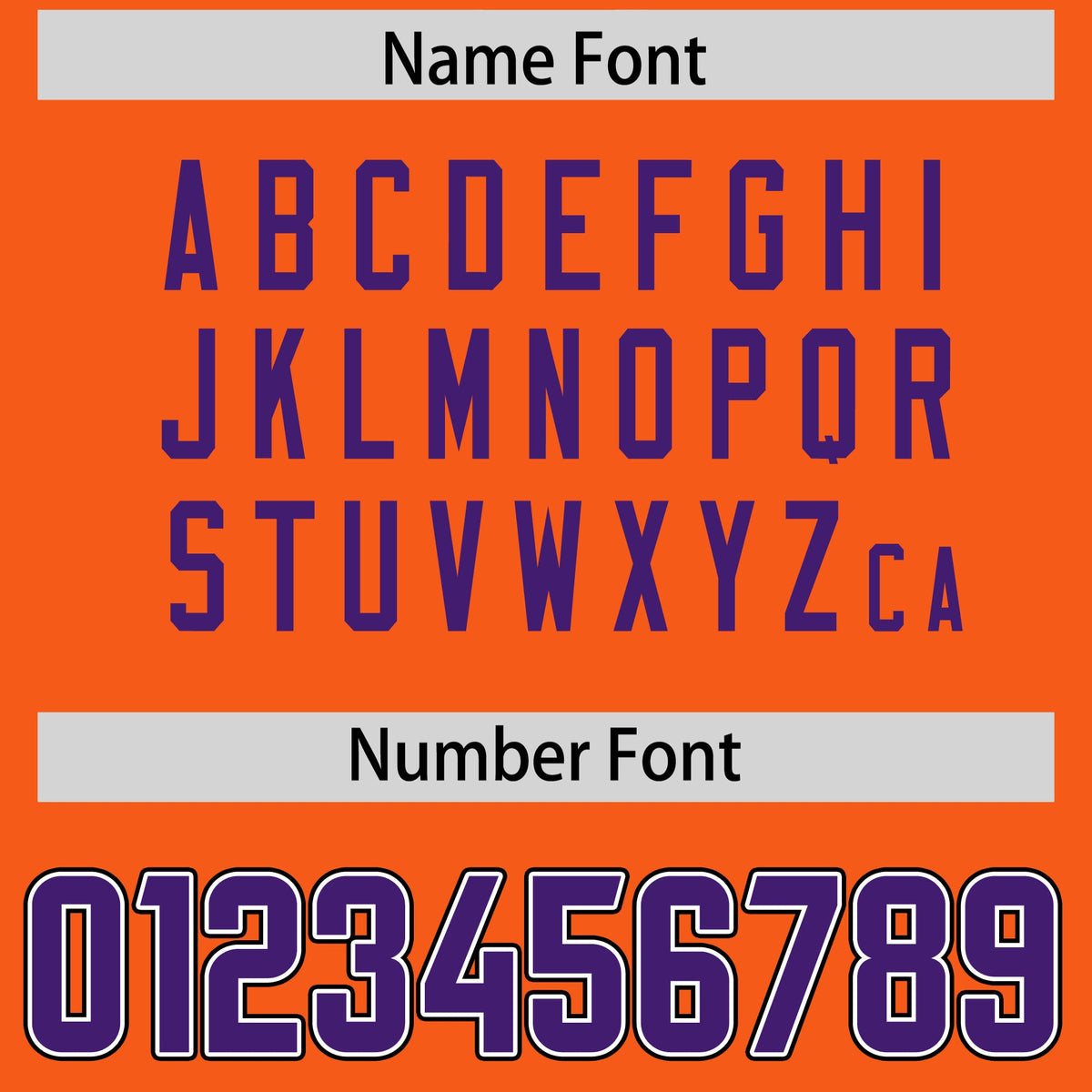 Custom Orange Purple Personalized Neckline Square Classic Authentic Football Jersey