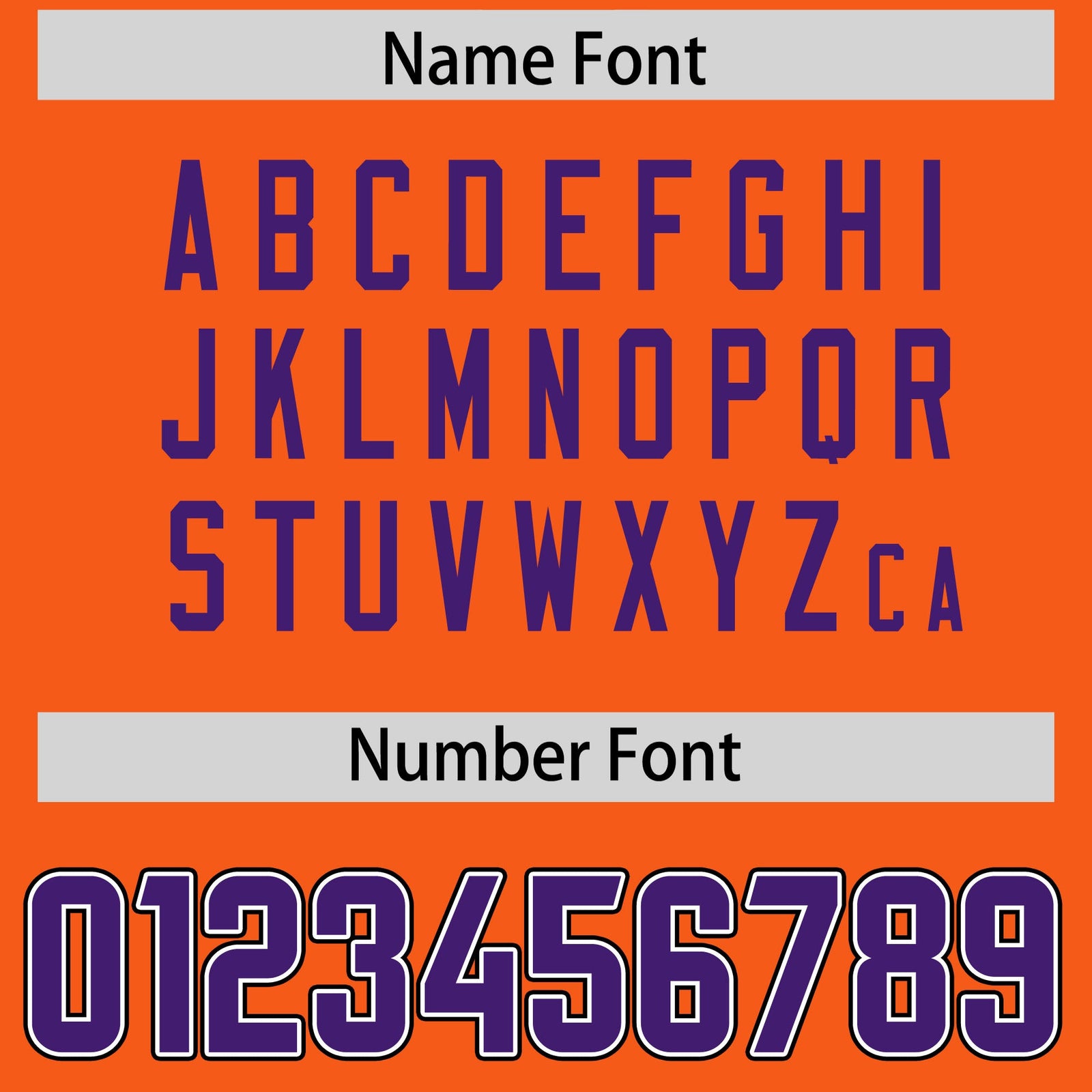 Custom Orange Purple Personalized Neckline Square Classic Authentic Football Jersey