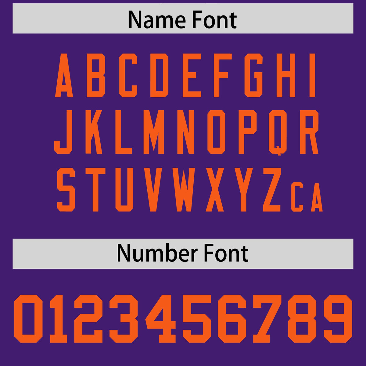 Custom Purple Orange Personalized Neckline Square Classic Authentic Football Jersey