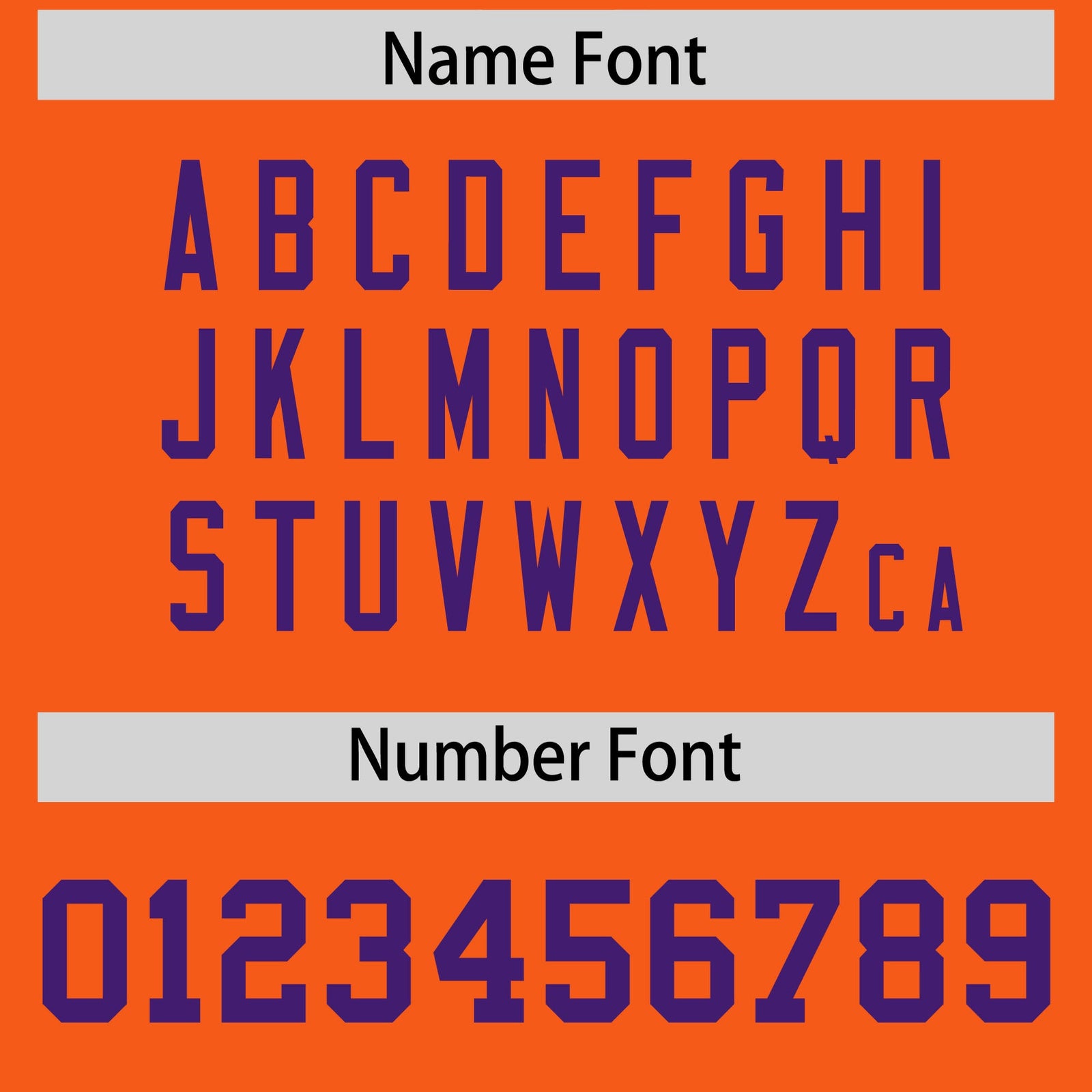 Custom Orange Purple Personalized Neckline Square Classic Authentic Football Jersey