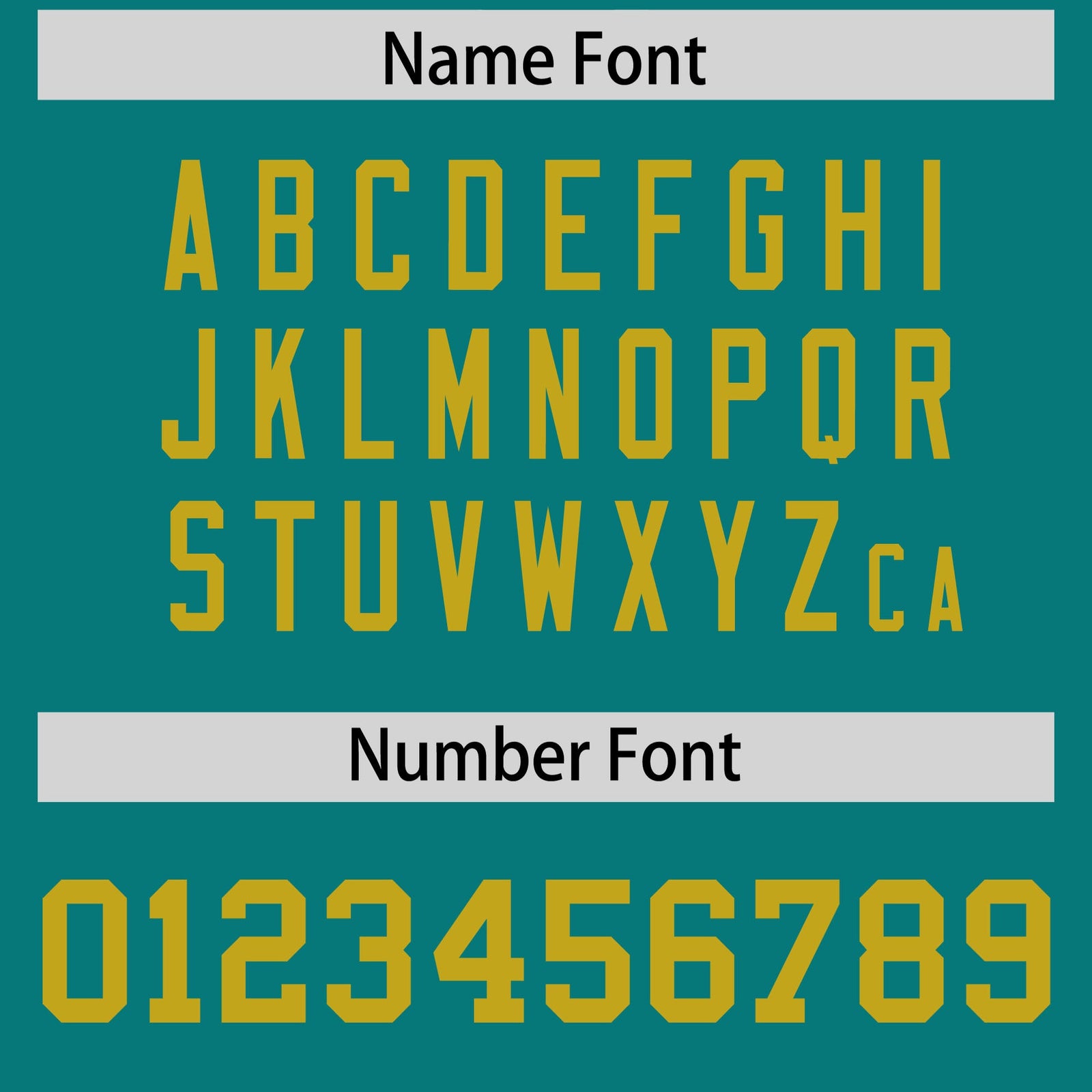 Custom Aqua Old Gold Personalized Neckline Square Classic Authentic Football Jersey