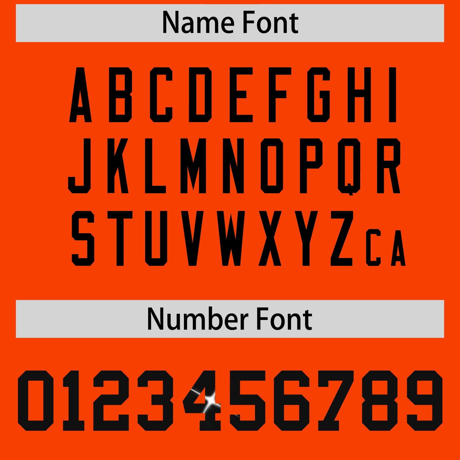 Custom Orange Black sequin lettering Moisture-Wicking Football Jersey| KXKSHOP