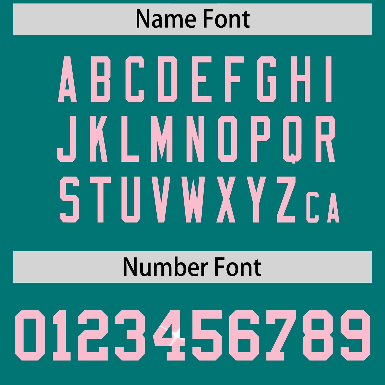 Custom Teal Light Pink sequin lettering Moisture-Wicking Football Jersey| KXKSHOP