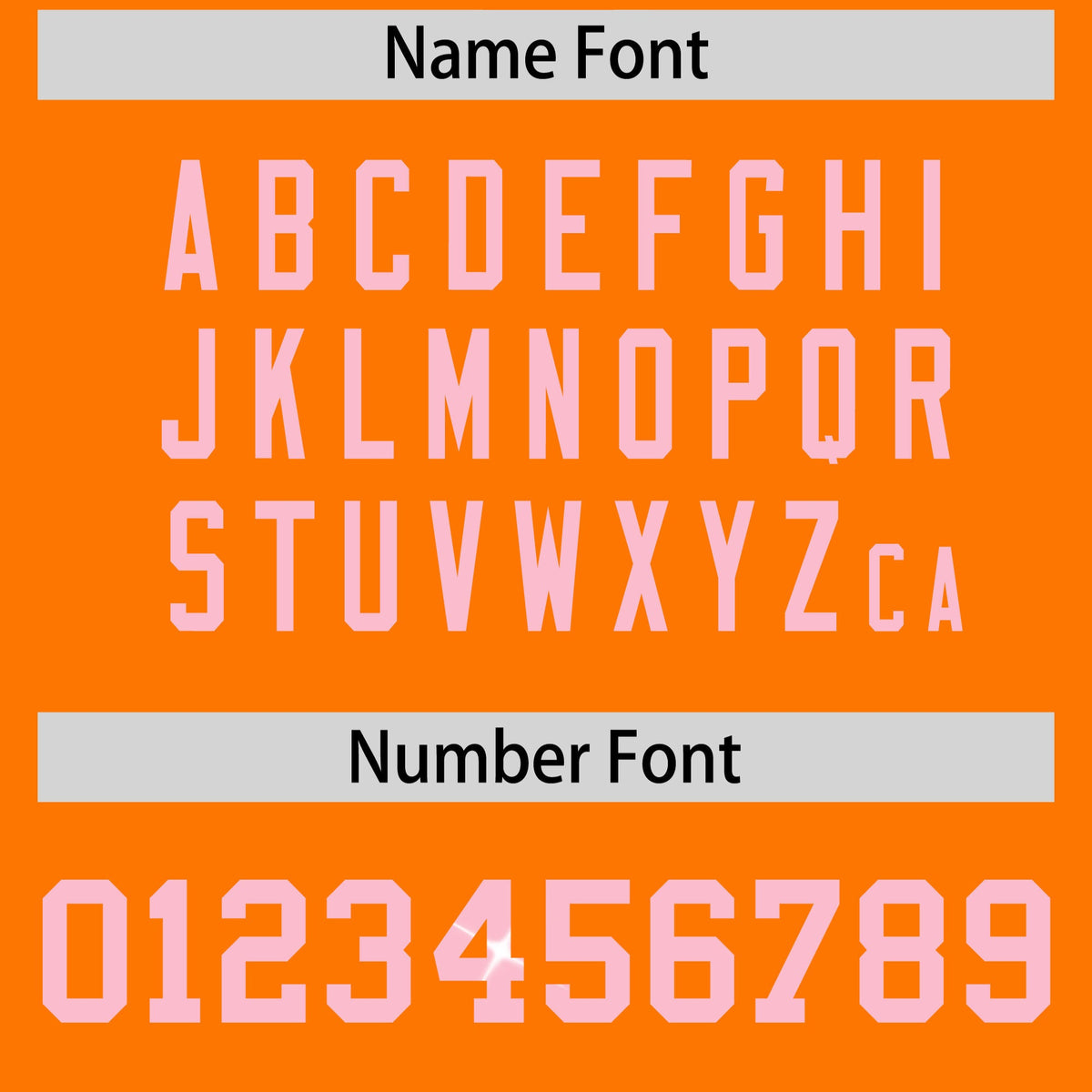 Custom Orange Light Pink sequin lettering Breathable Football Jersey| KXKSHOP
