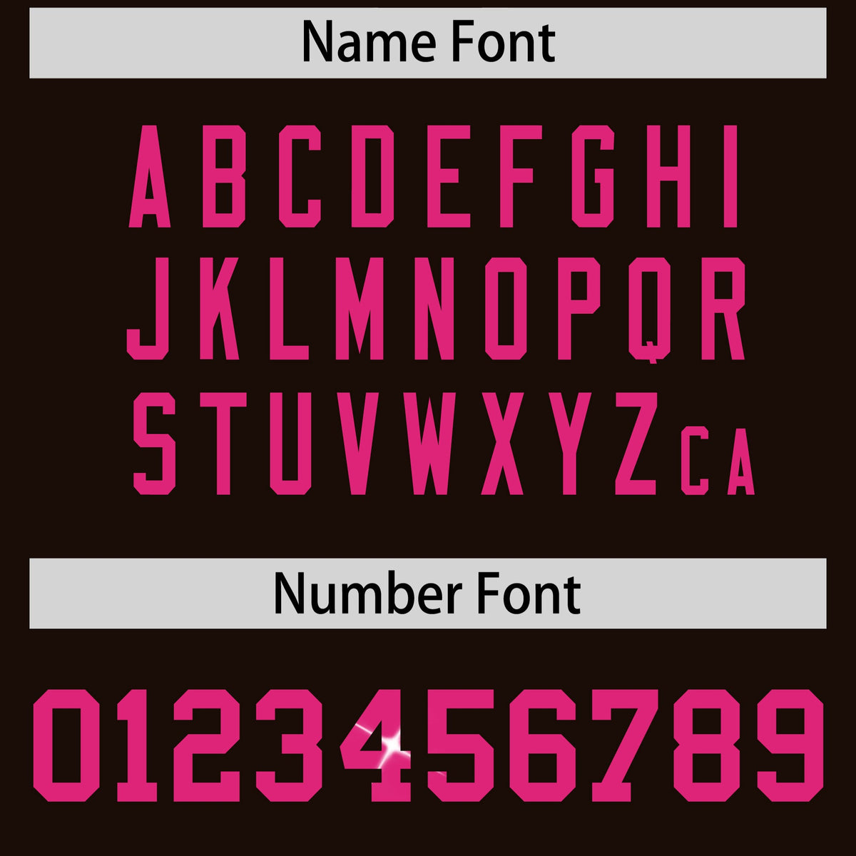 Custom Brown Pink sequin lettering Moisture-Wicking Football Jersey| KXKSHOP