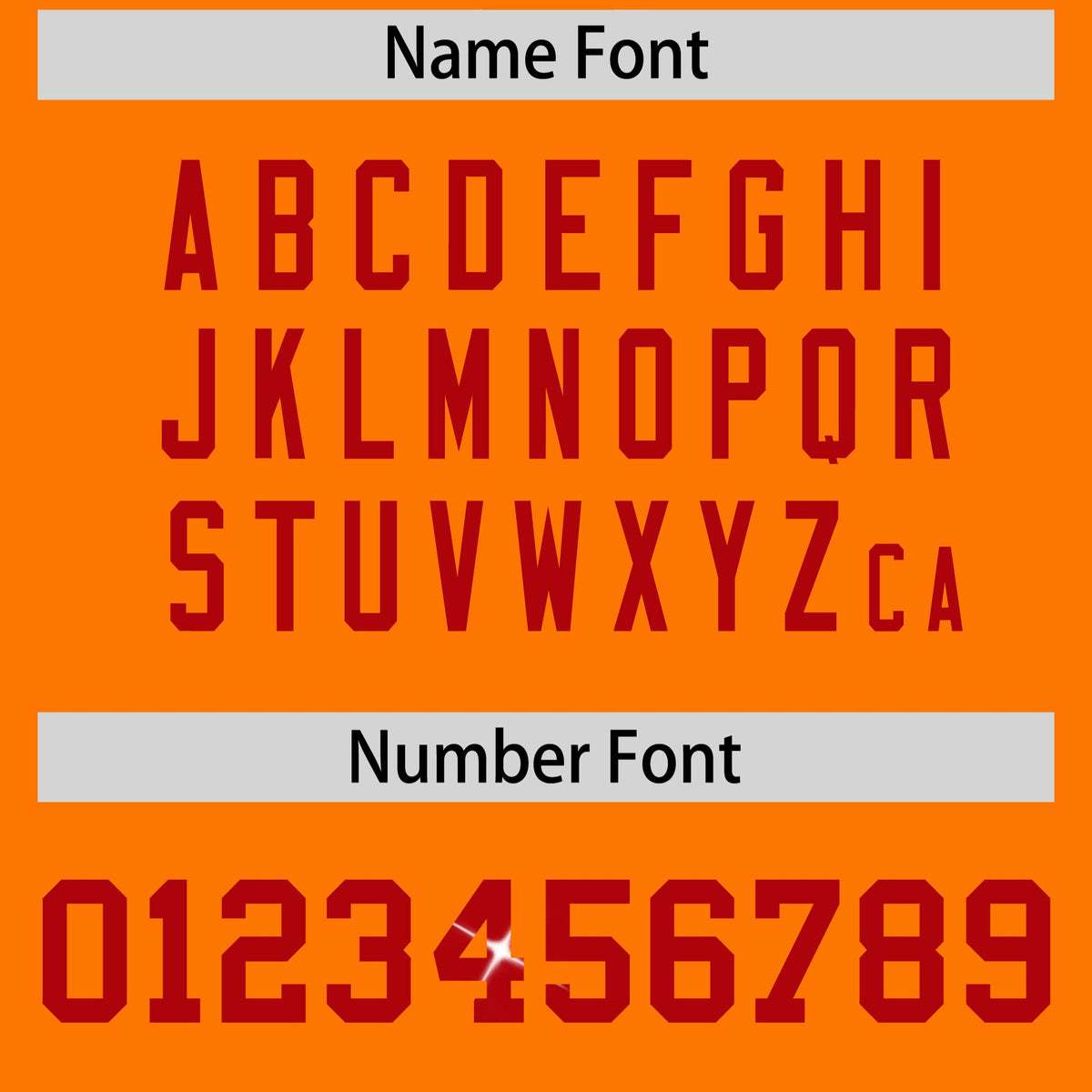 Custom Orange Red sequin lettering Breathable Football Jersey| KXKSHOP