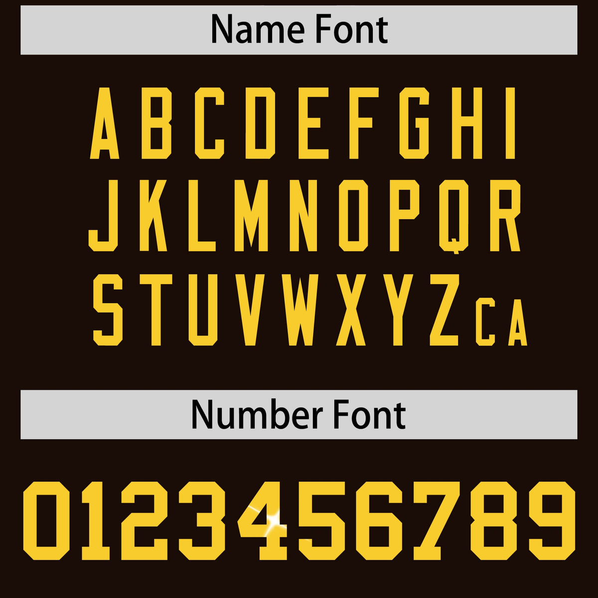 Custom Brown Gold sequin lettering Stretch Fabric Football Jersey| KXKSHOP