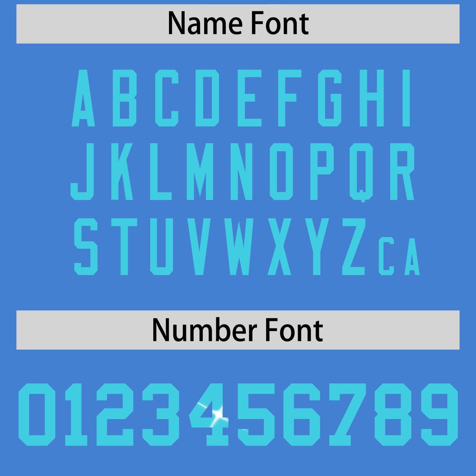 Custom Powder Blue Sky Blue sequin lettering Stretch Fabric Football Jersey| KXKSHOP