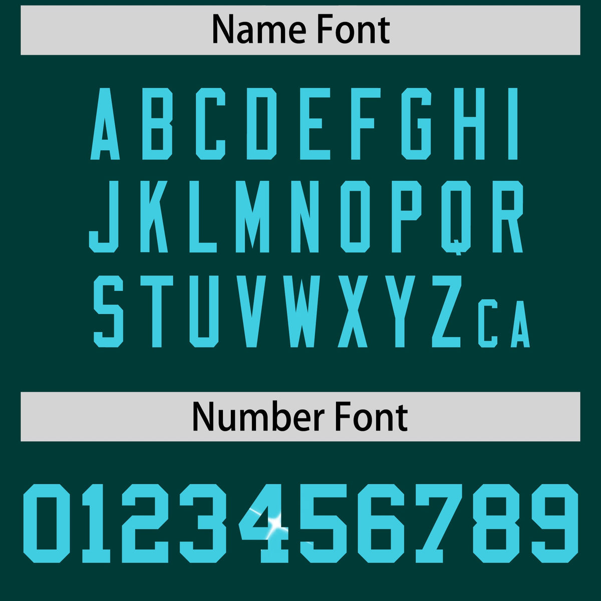Custom Midnight Green Sky Blue sequin lettering Moisture-Wicking Football Jersey| KXKSHOP
