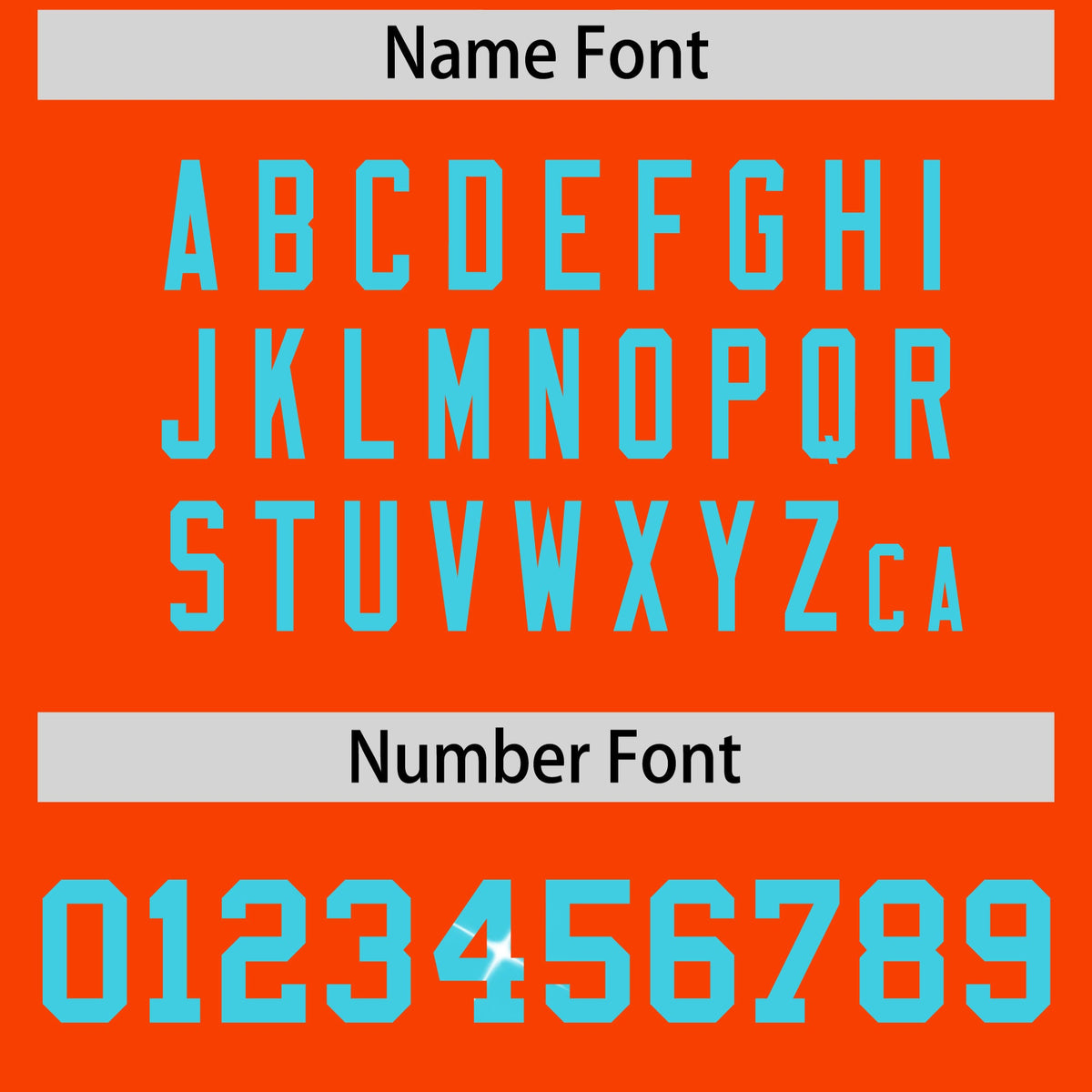 Custom Orange Sky Blue sequin lettering Breathable Football Jersey| KXKSHOP