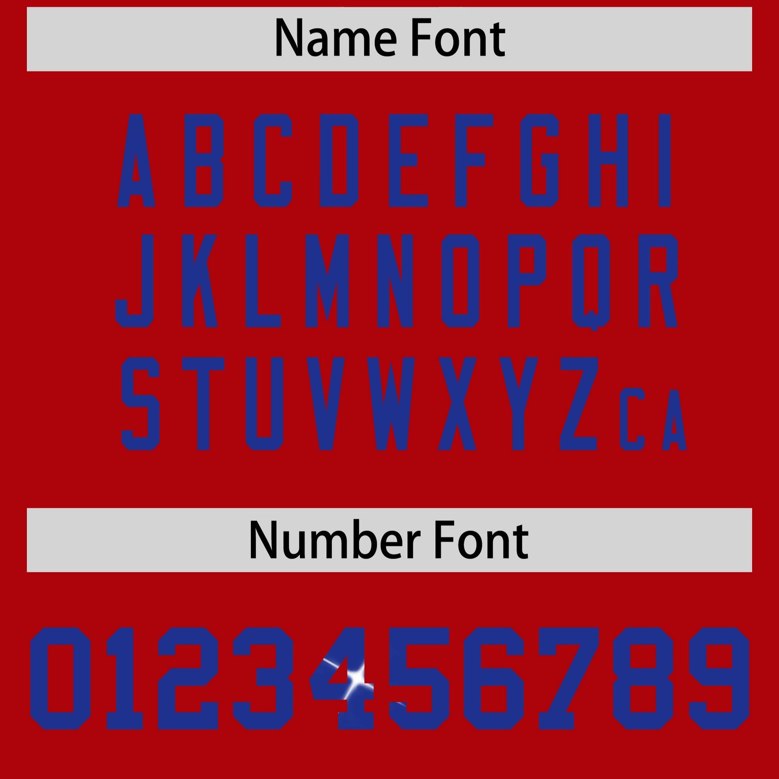 Custom Red Royal Blue sequin lettering Moisture-Wicking Football Jersey| KXKSHOP