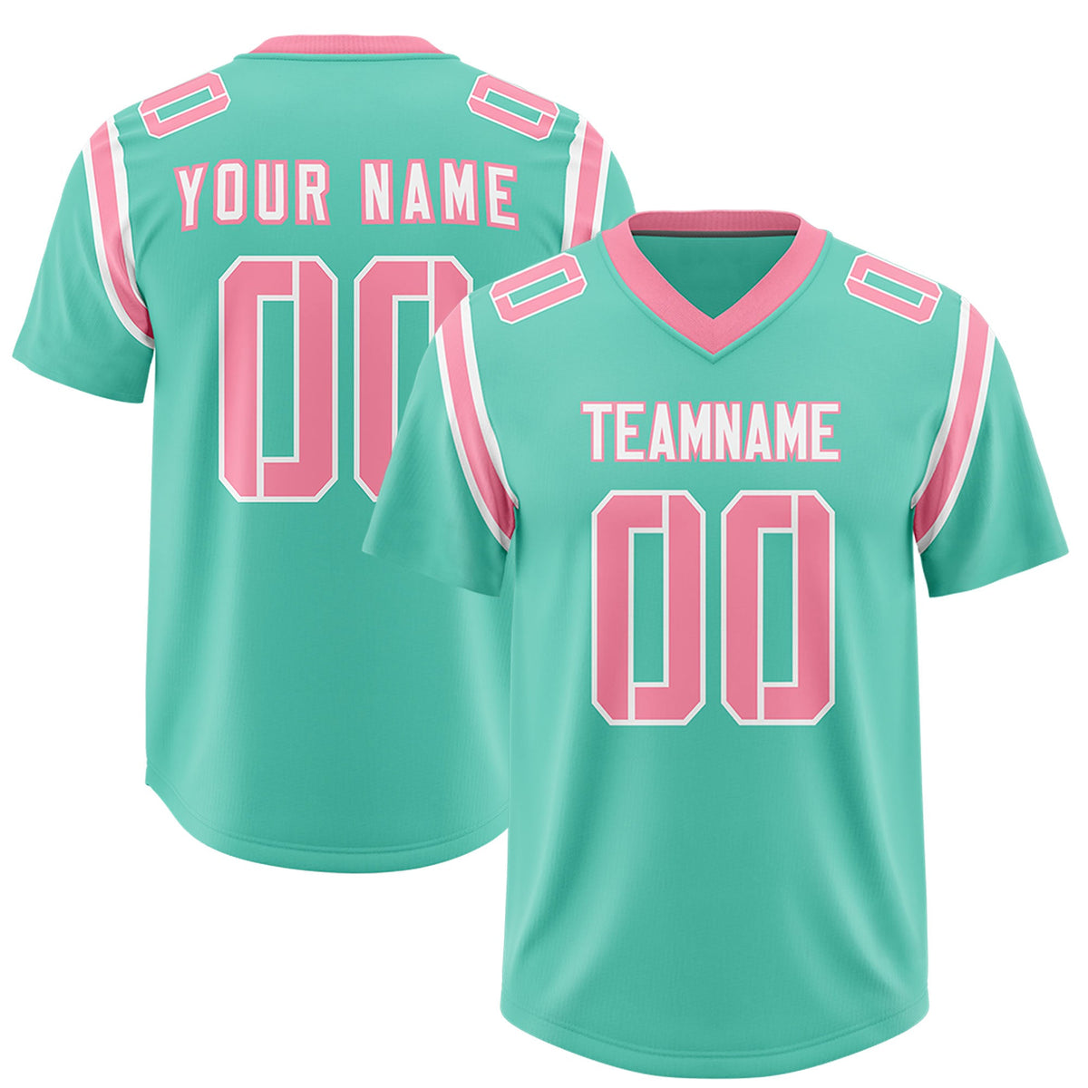 Custom Bright Green Personalized Shoulder Cut Two-Tone Authentic Football Jersey