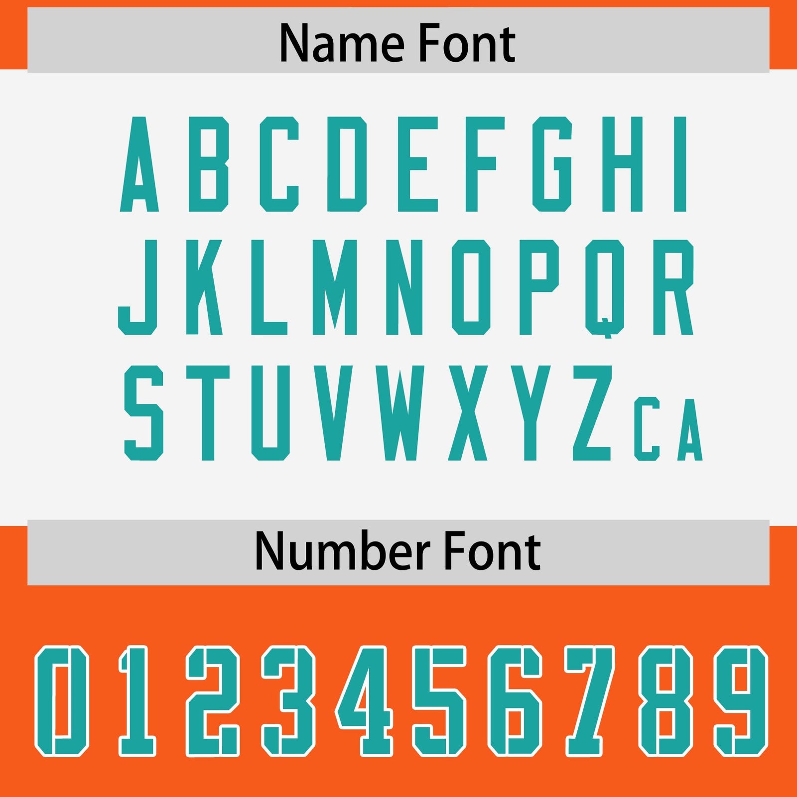 Custom Orange Aqua Raglan Sleeves Personalized Pattern Authentic Football Jersey