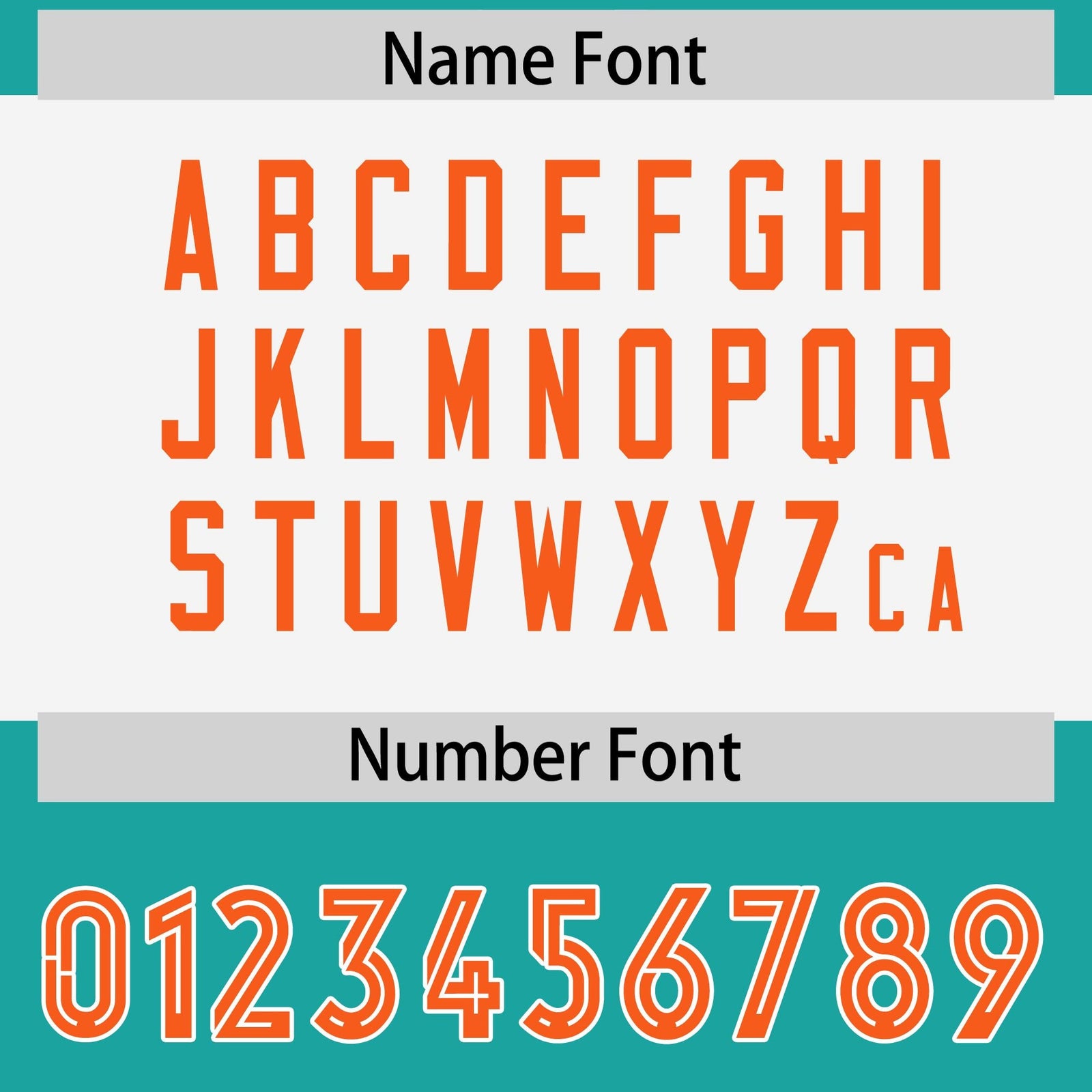 Custom Aqua Orange Raglan Sleeves Personalized Pattern Authentic Football Jersey