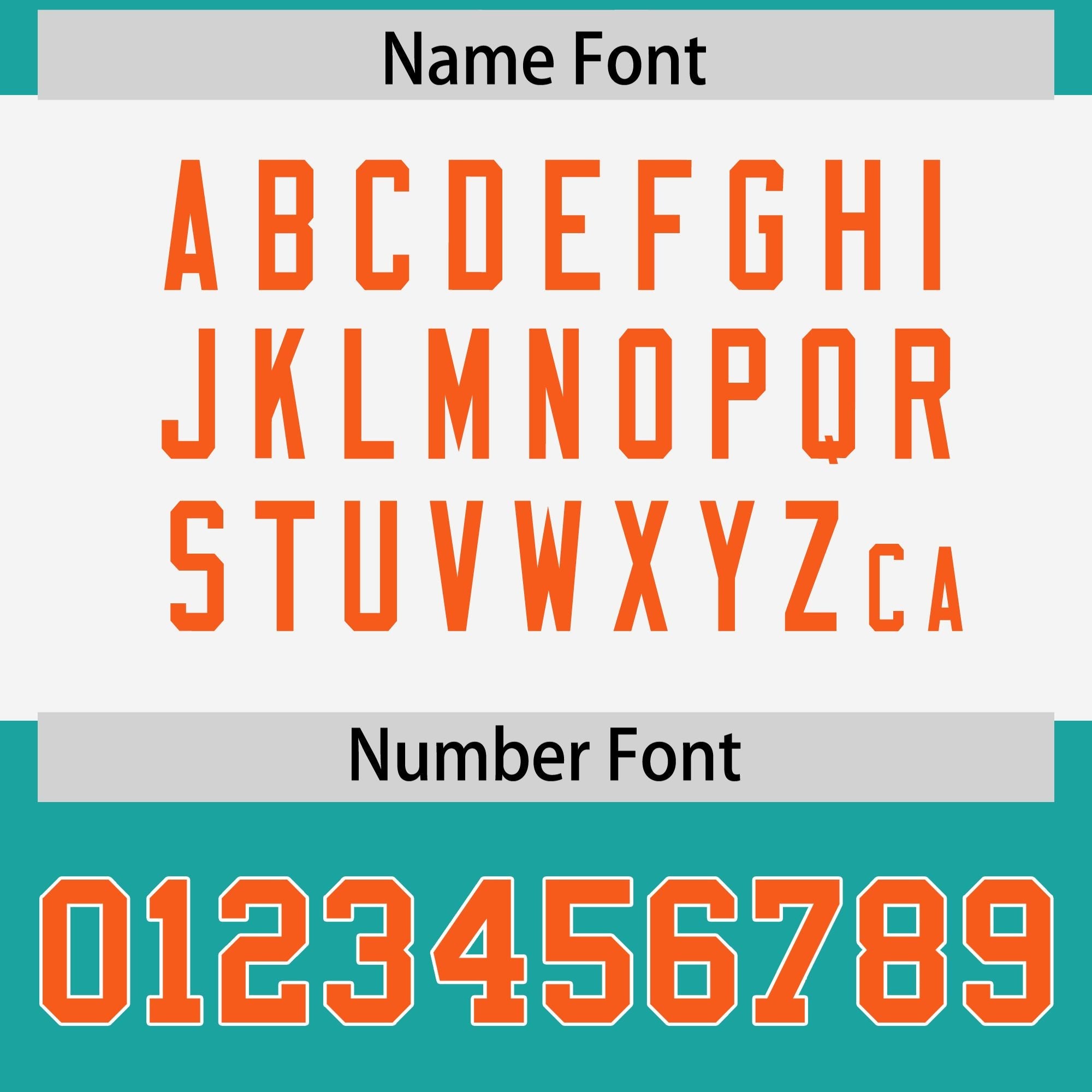 Custom Aqua Orange Raglan Sleeves Personalized Pattern Authentic Football Jersey