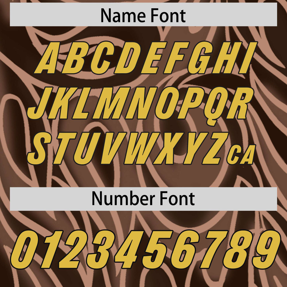 Custom Brown Personalized Printed Graffiti Pattern Design Authentic Football Jersey