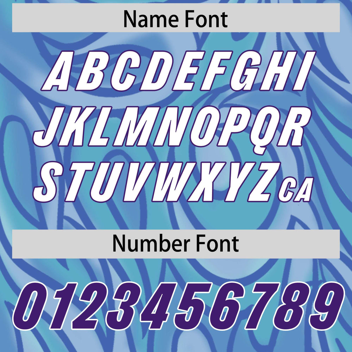 Custom Light Blue Personalized Printed Graffiti Pattern Design Authentic Football Jersey