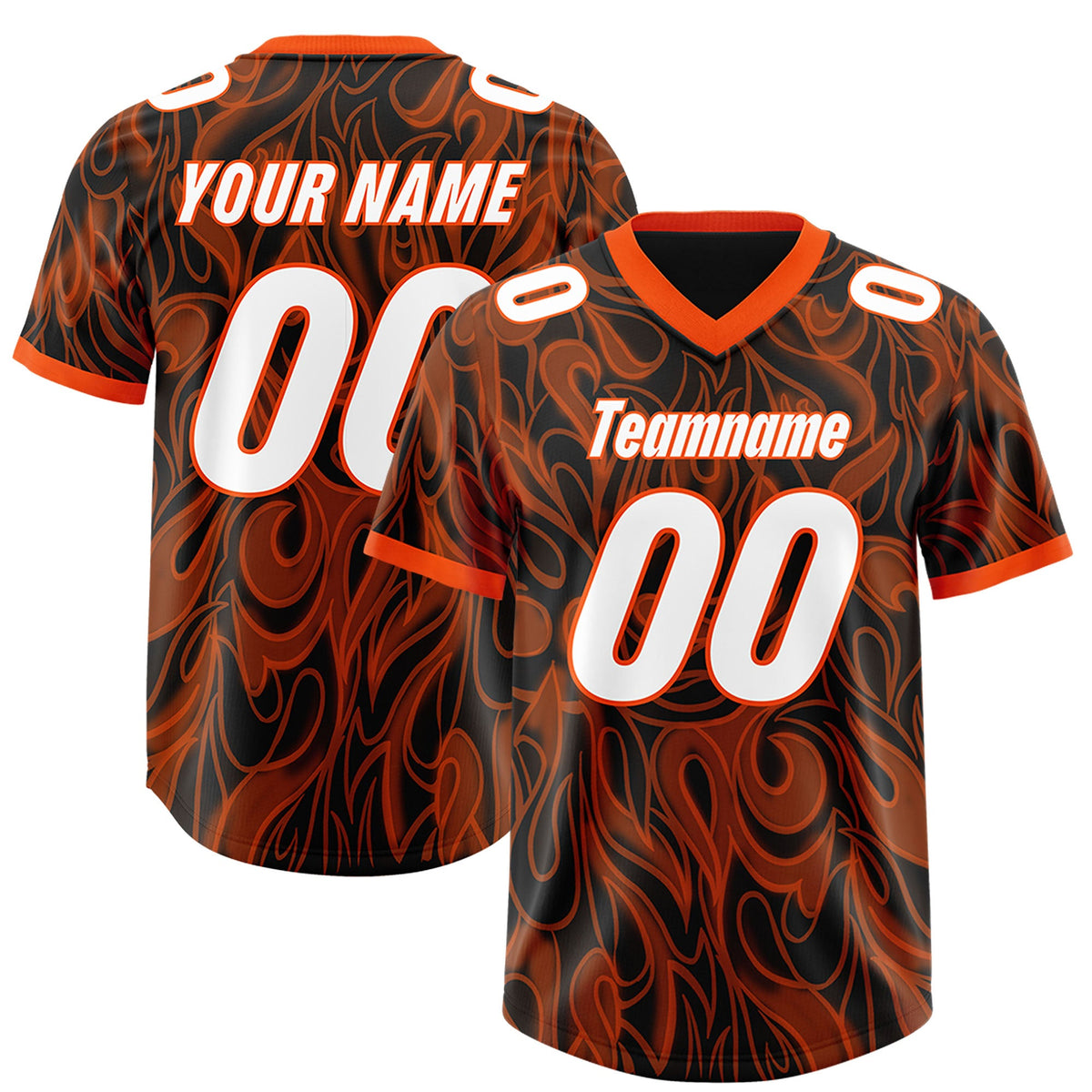 Custom Black Personalized Printed Graffiti Pattern Design Authentic Football Jersey
