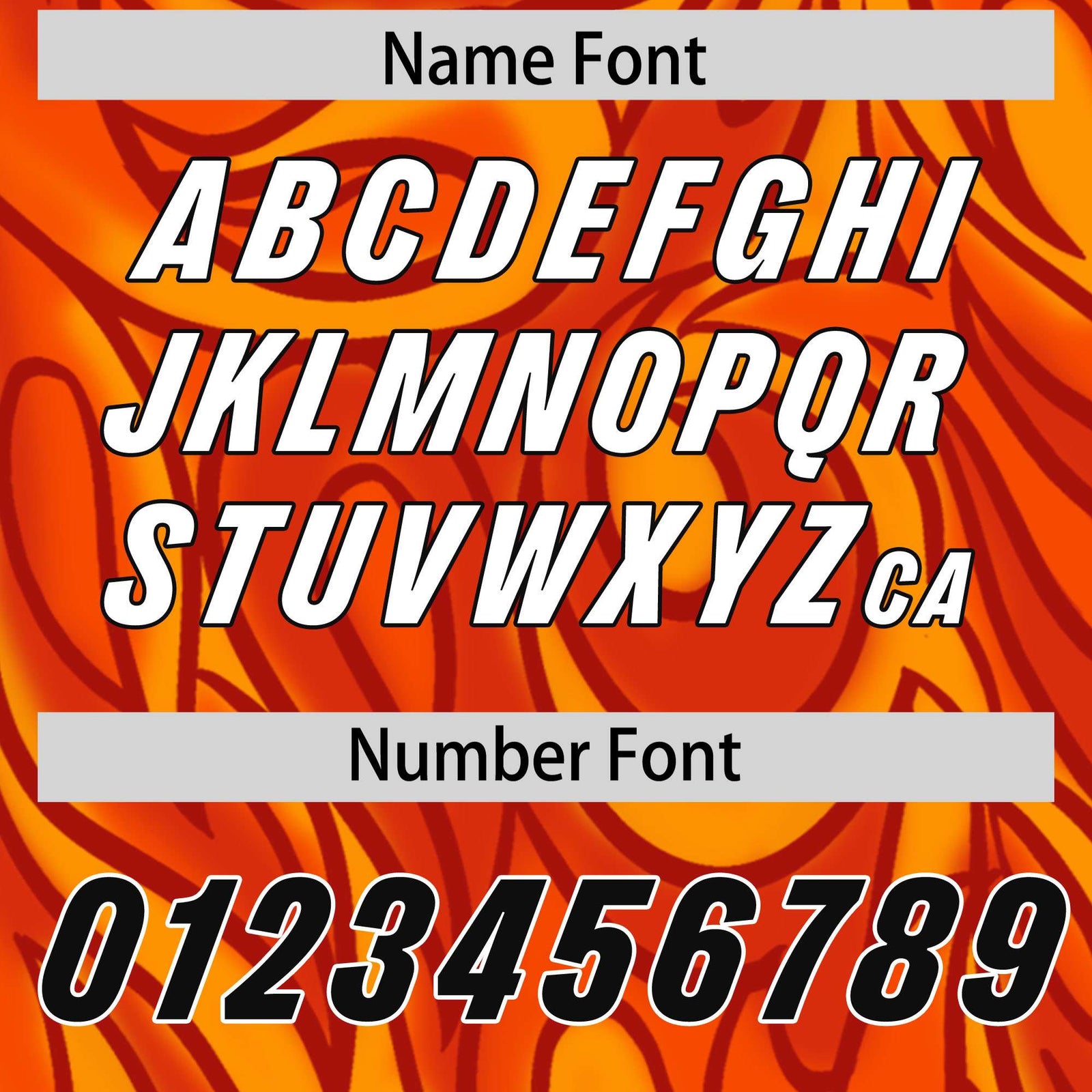 Custom Orange Personalized Printed Graffiti Pattern Design Authentic Football Jersey