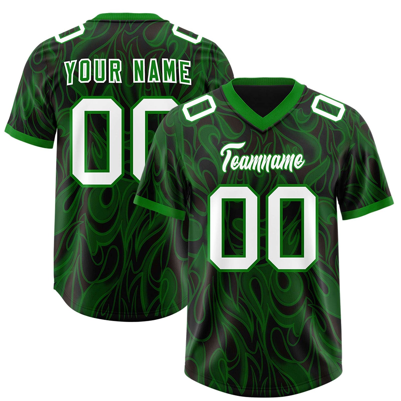 Custom Black Personalized Printed Graffiti Pattern Design Authentic Football Jersey