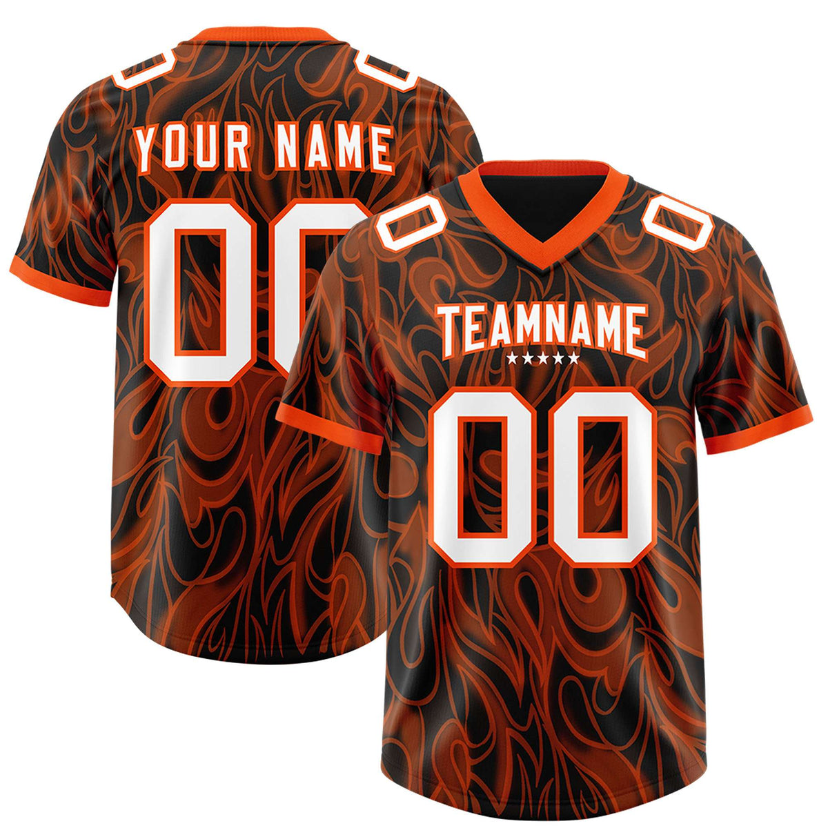 Custom Black Personalized Printed Graffiti Pattern Design Authentic Football Jersey