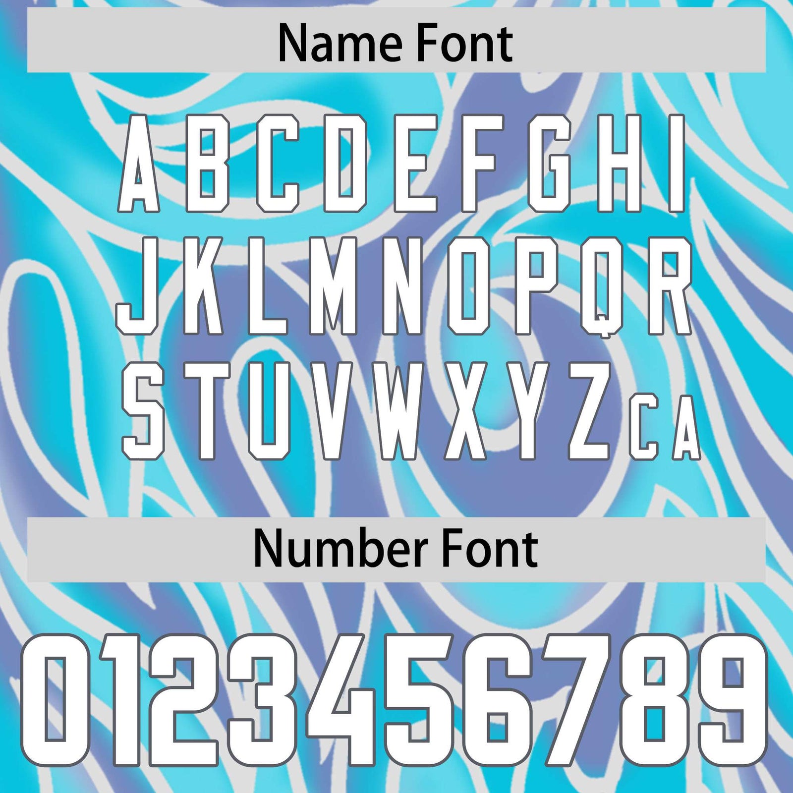 Custom Sky Blue Personalized Printed Graffiti Pattern Design Authentic Football Jersey