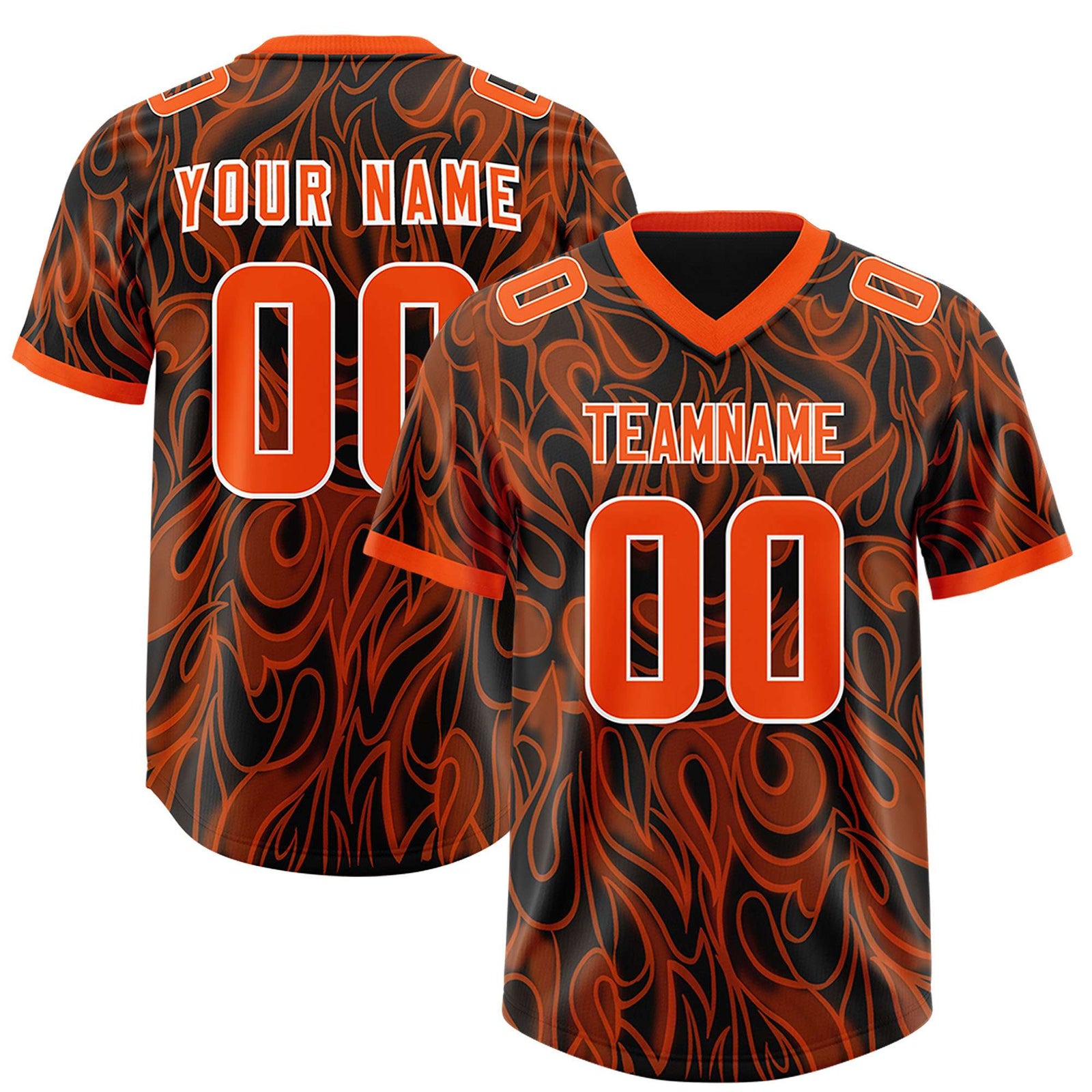 Custom Black Personalized Printed Graffiti Pattern Design Authentic Football Jersey
