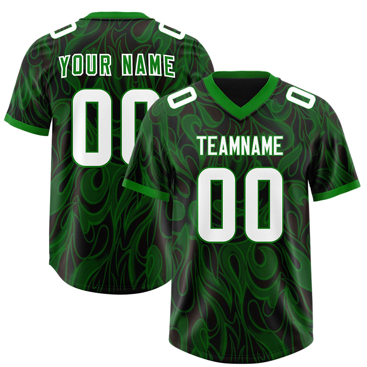 Custom Black Personalized Printed Graffiti Pattern Design Authentic Football Jersey