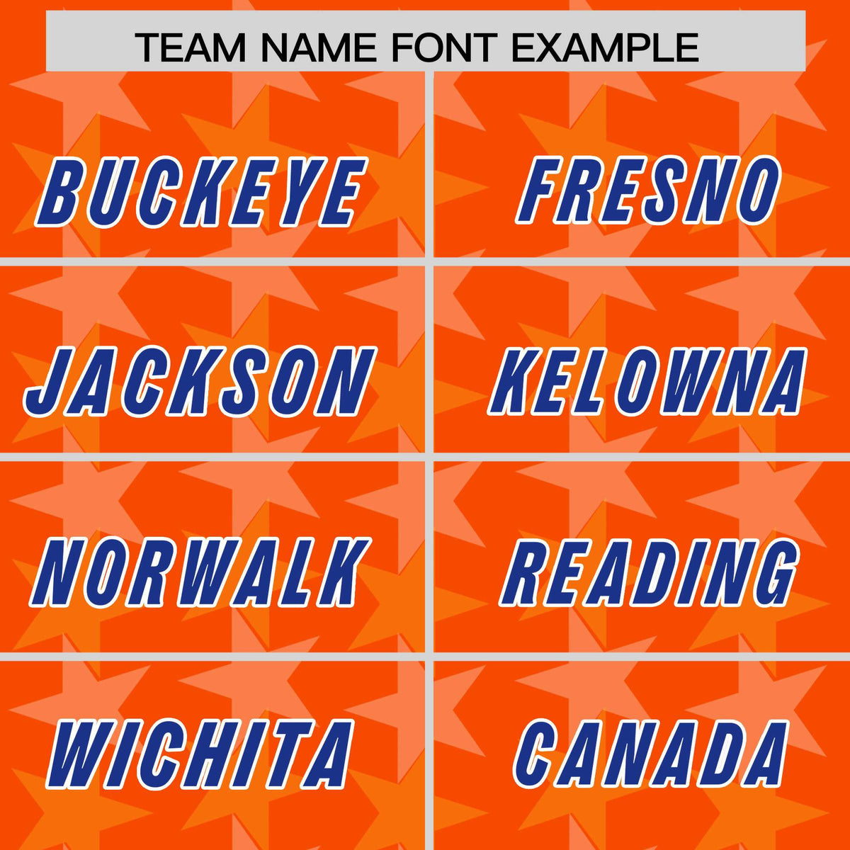 Custom Orange Royal Personalized All Star Graffiti Pattern Authentic Football Jersey