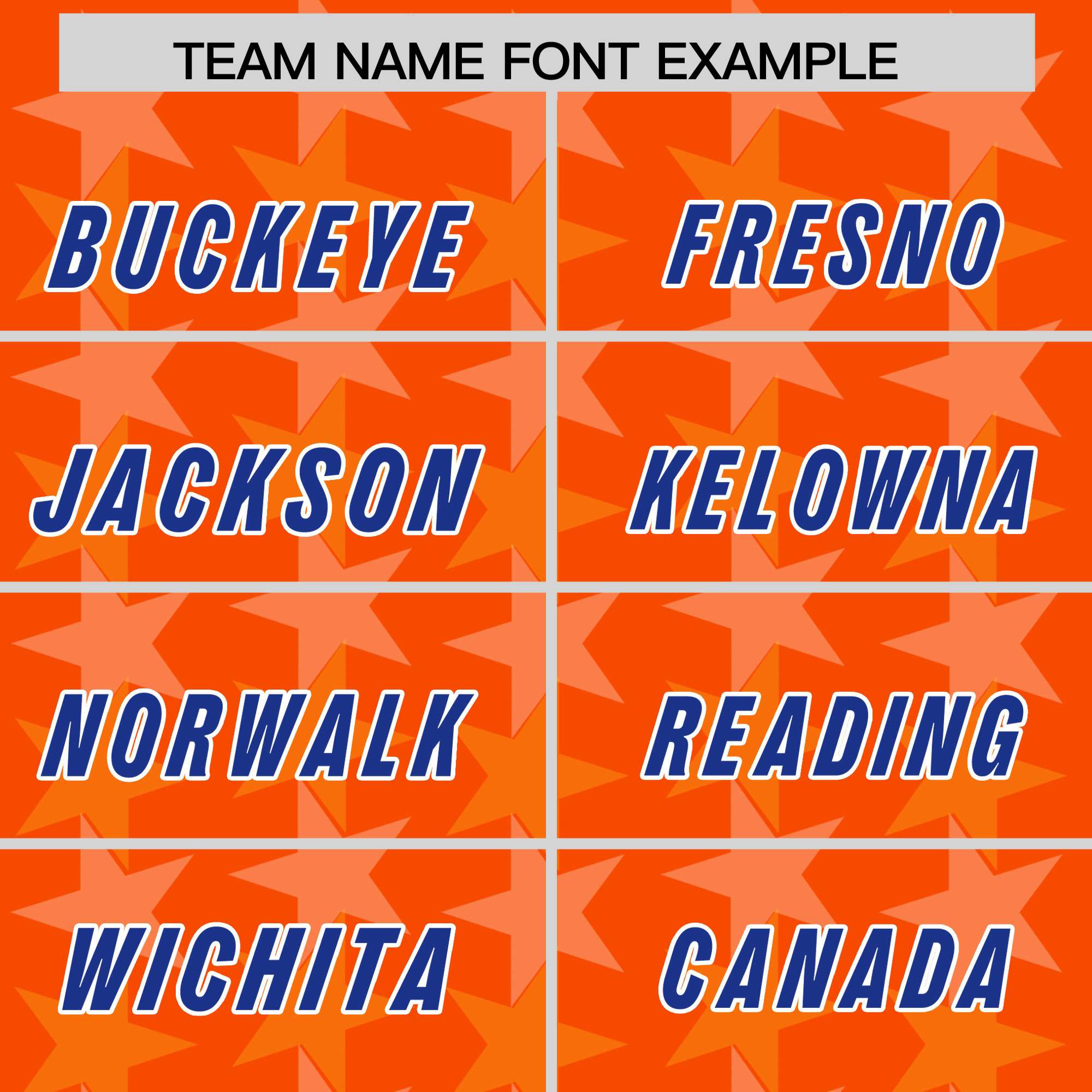 Custom Orange Royal Personalized All Star Graffiti Pattern Authentic Football Jersey