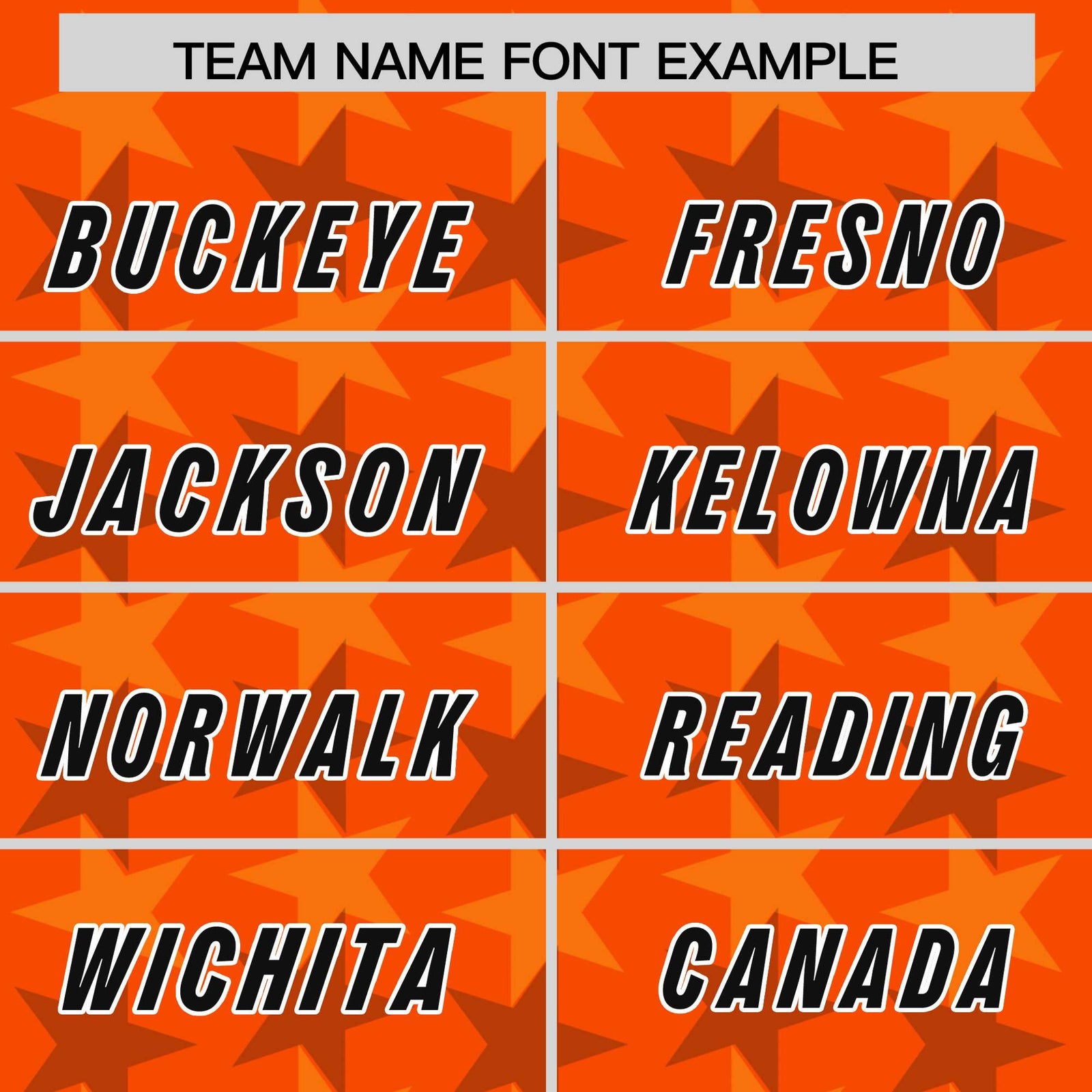 Custom Orange Black Personalized All Star Graffiti Pattern Authentic Football Jersey