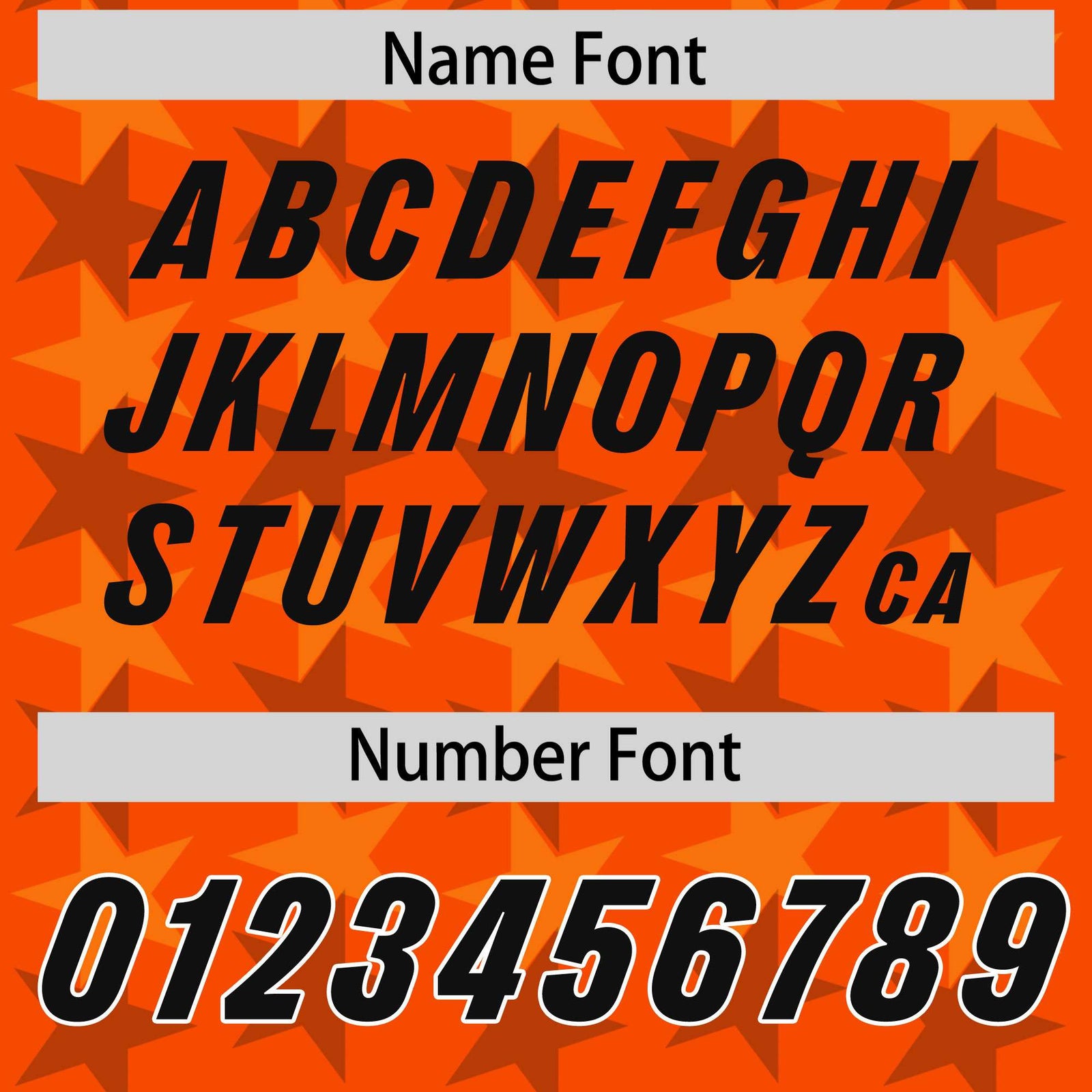 Custom Orange Black Personalized All Star Graffiti Pattern Authentic Football Jersey