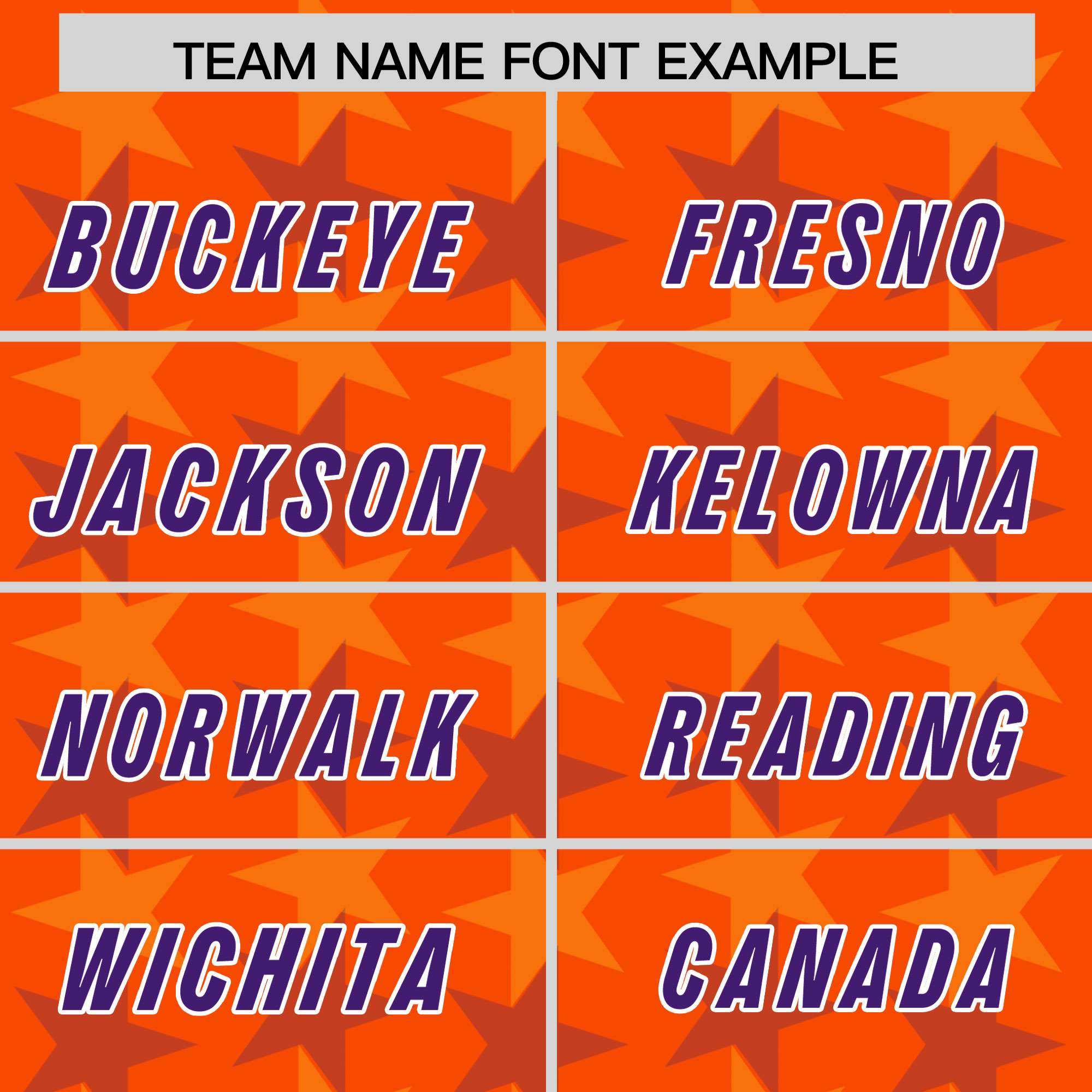 Custom Orange Purple Personalized All Star Graffiti Pattern Authentic Football Jersey