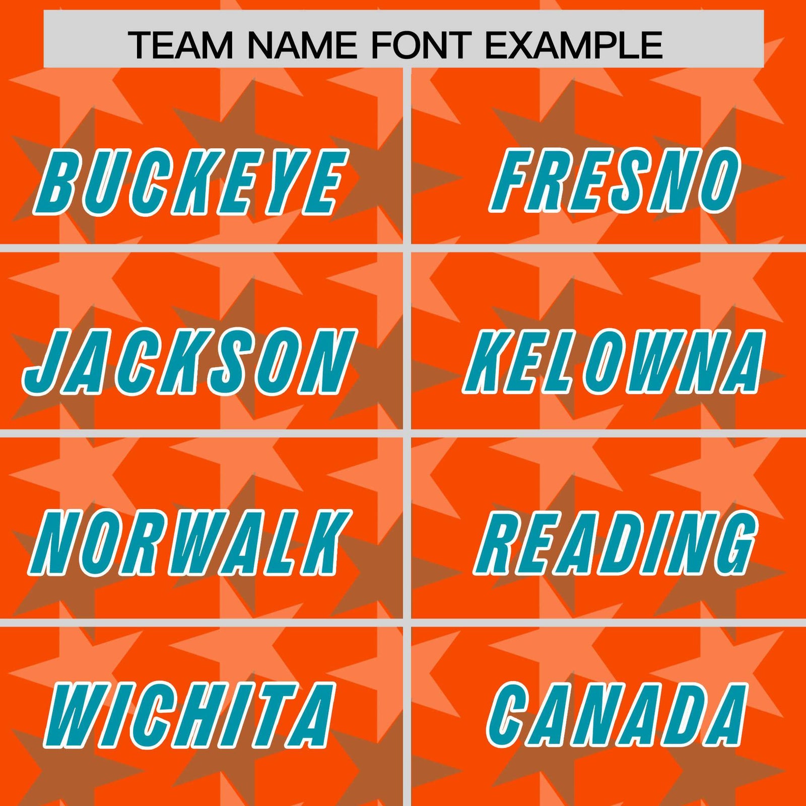 Custom Orange Aqua Personalized All Star Graffiti Pattern Authentic Football Jersey