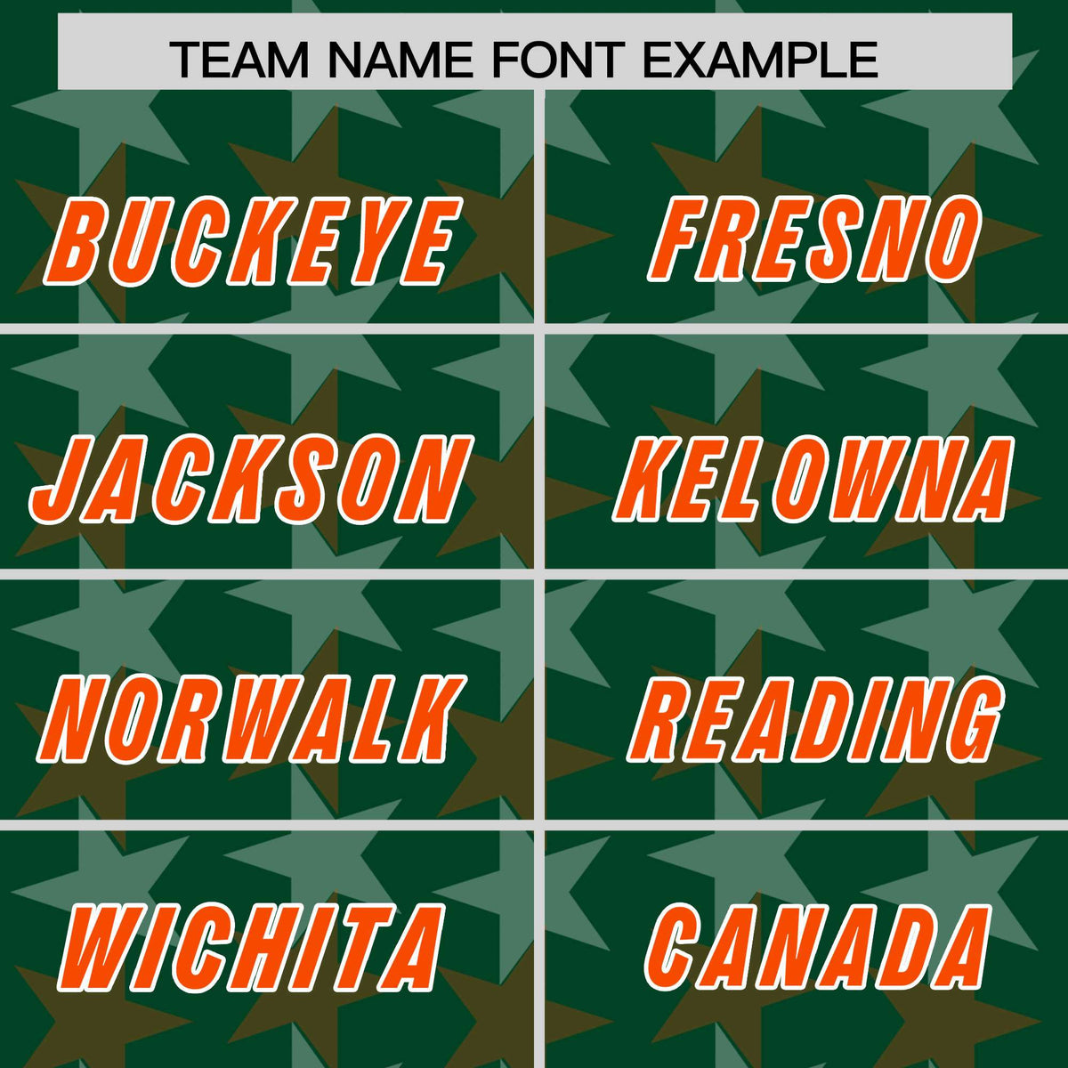 Custom Green Orange Personalized All Star Graffiti Pattern Authentic Football Jersey