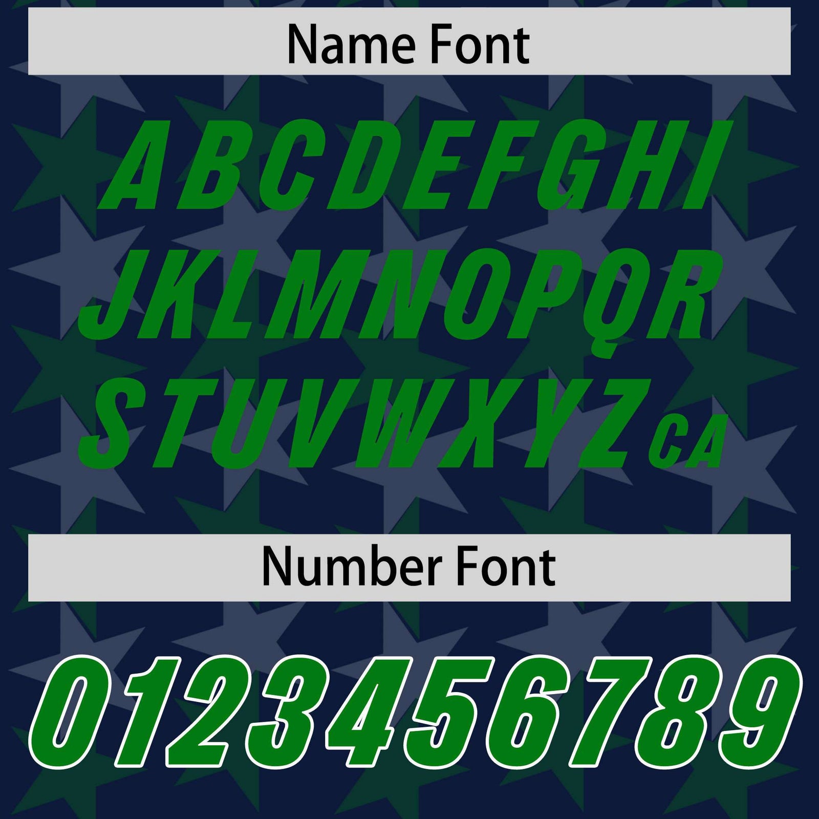 Custom Navy Kelly Green Personalized All Star Graffiti Pattern Authentic Football Jersey