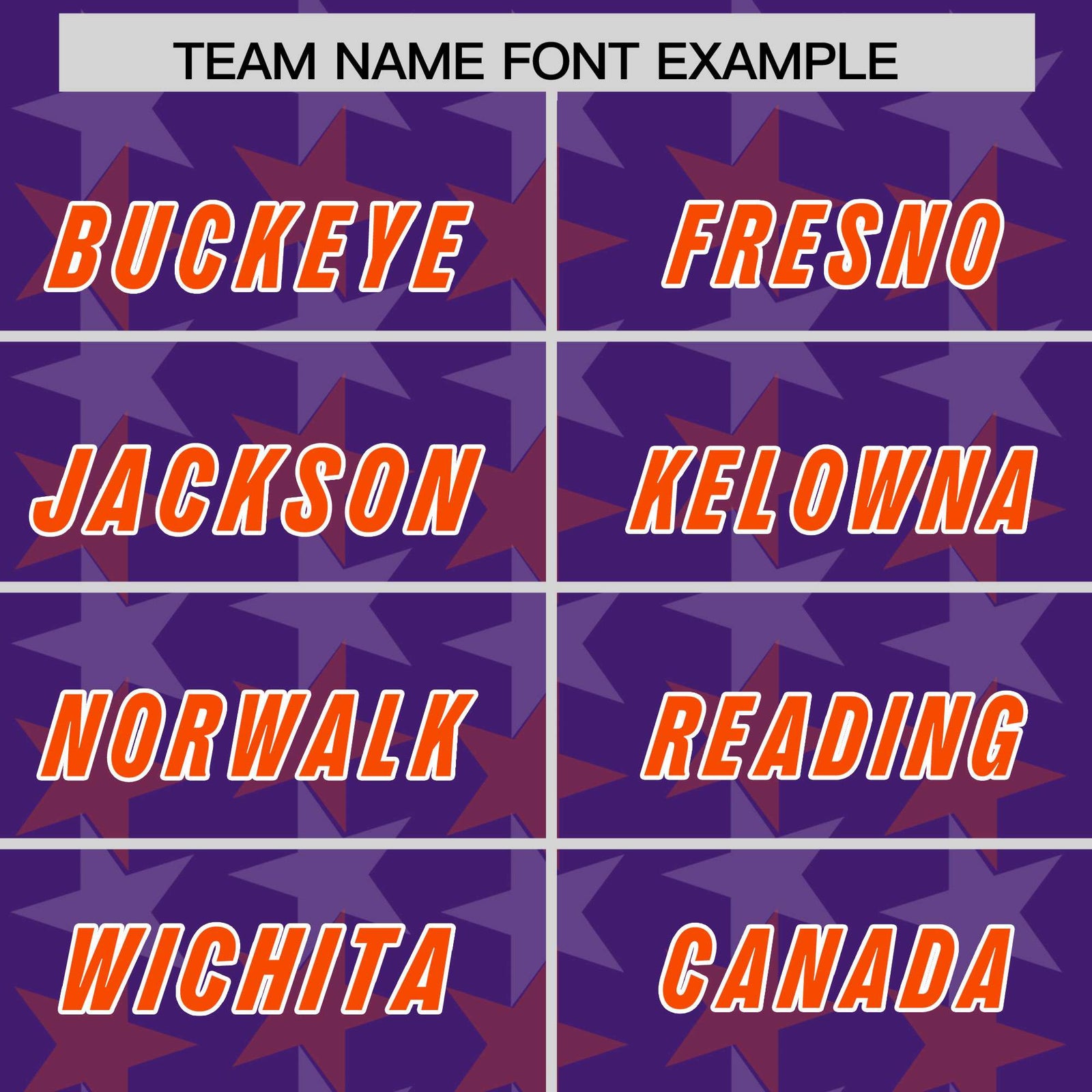 Custom Purple Orange Personalized All Star Graffiti Pattern Authentic Football Jersey