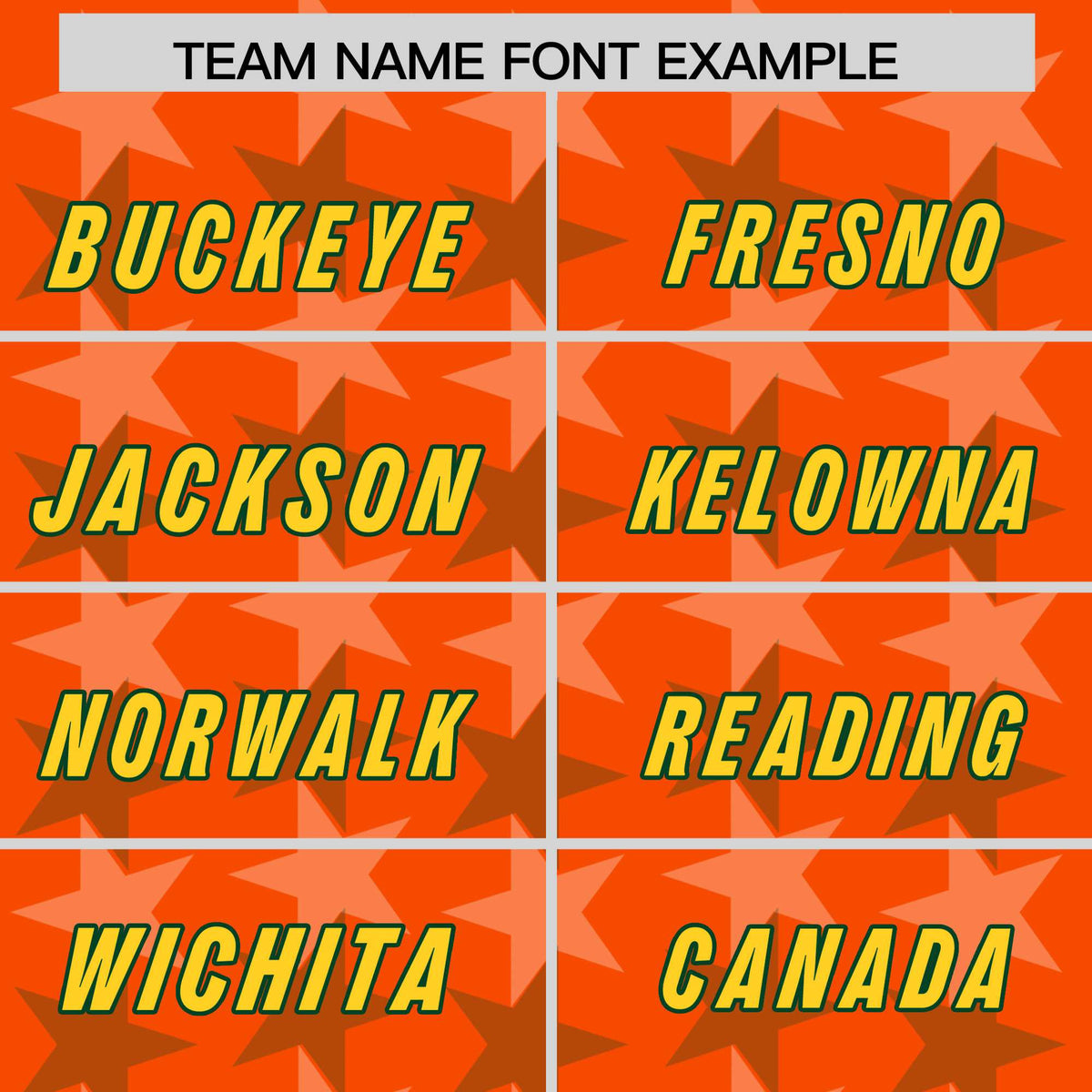 Custom Orange Green Personalized All Star Graffiti Pattern Authentic Football Jersey