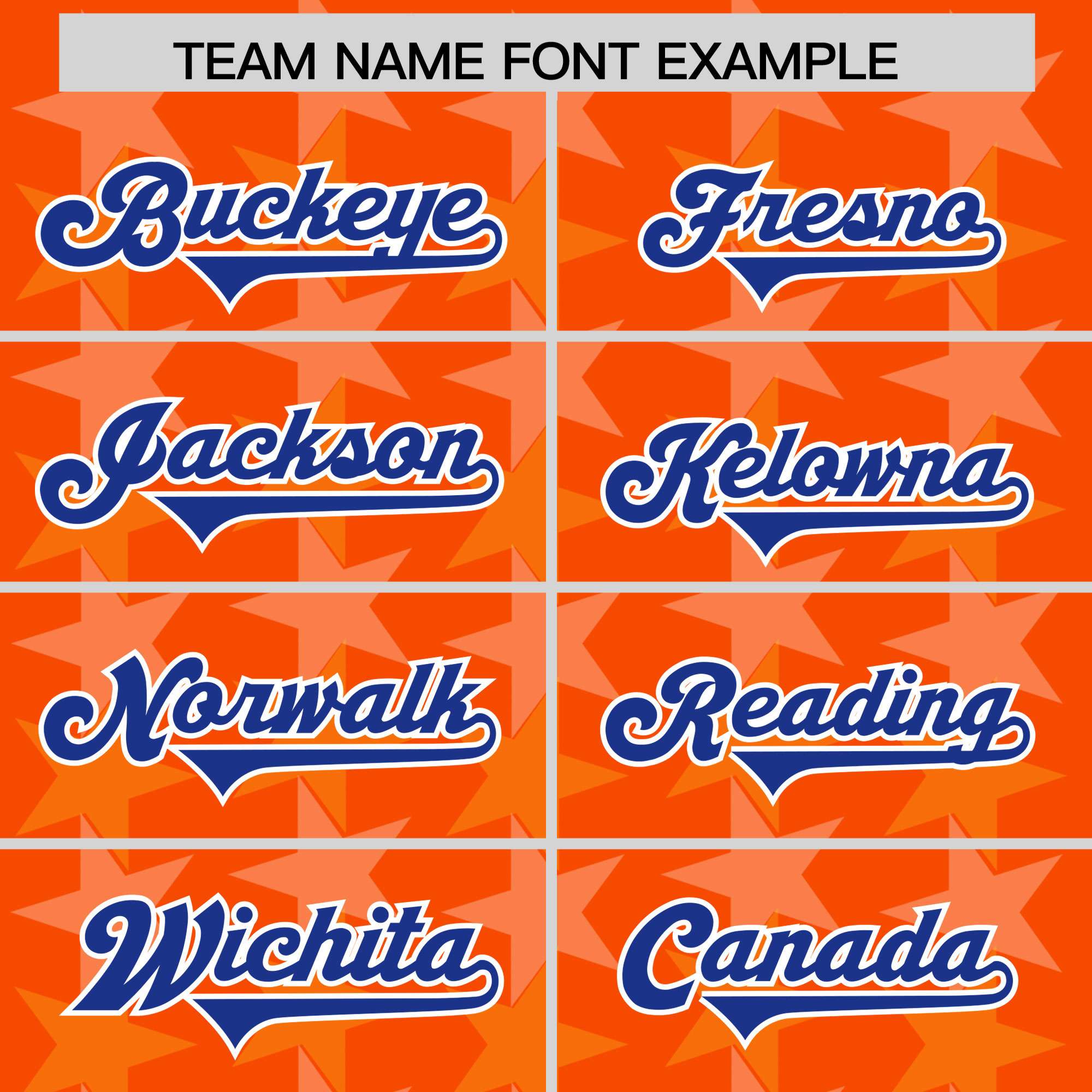 Custom Orange Royal Personalized All Star Graffiti Pattern Authentic Football Jersey