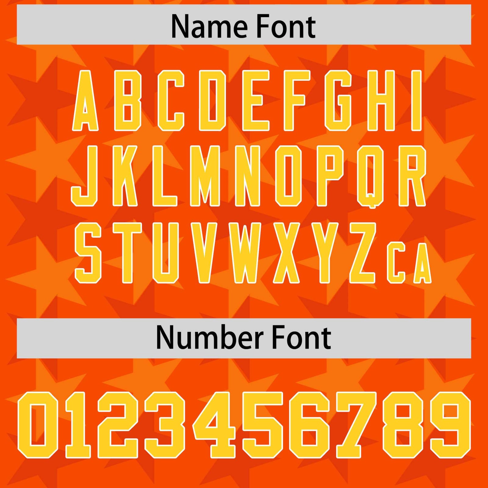 Custom Orange Gold Personalized All Star Graffiti Pattern Authentic Football Jersey