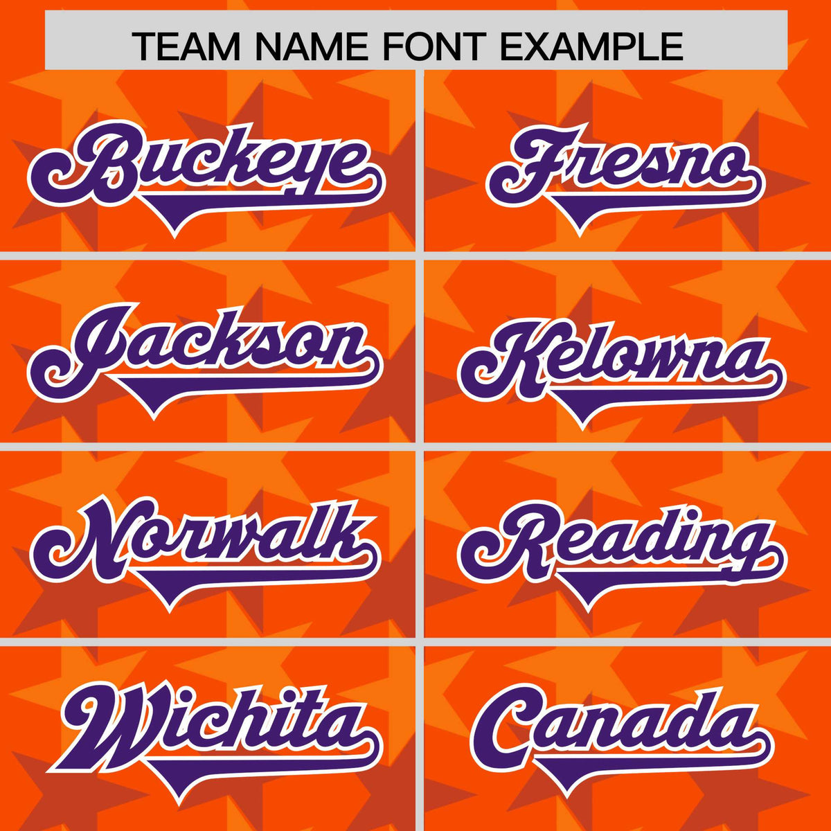 Custom Orange Purple Personalized All Star Graffiti Pattern Authentic Football Jersey