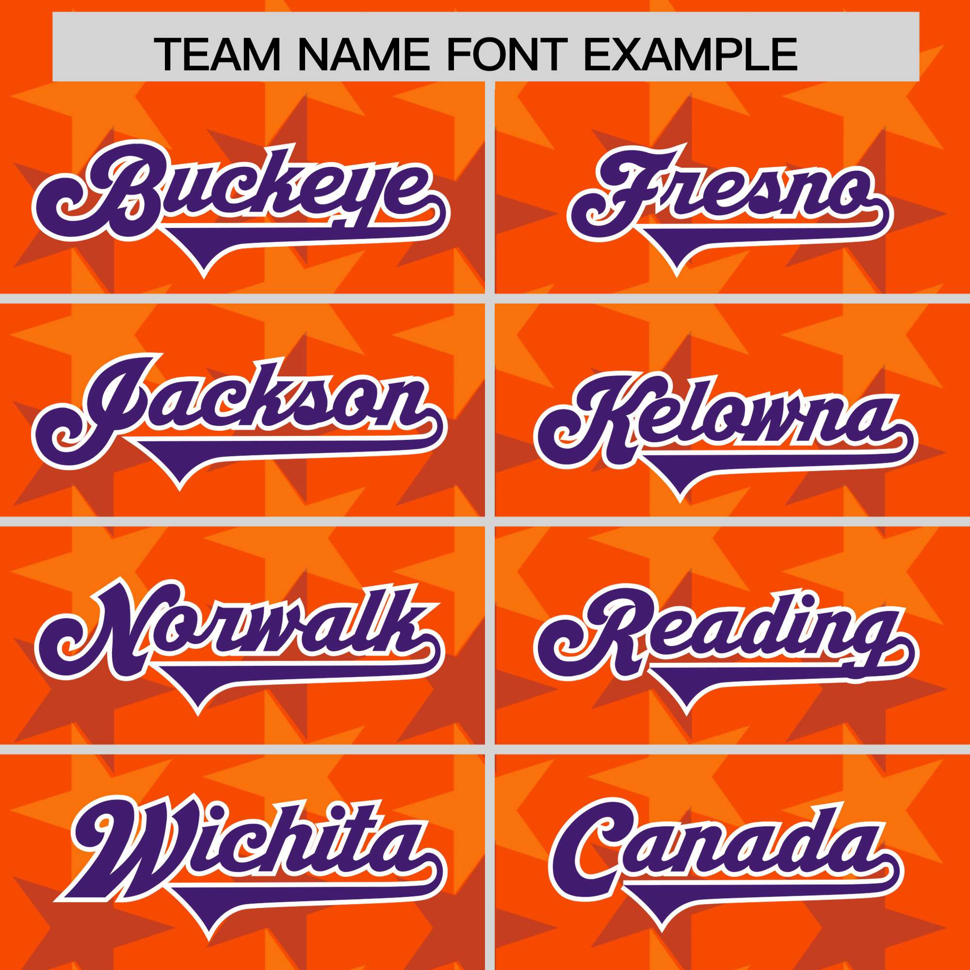 Custom Orange Purple Personalized All Star Graffiti Pattern Authentic Football Jersey