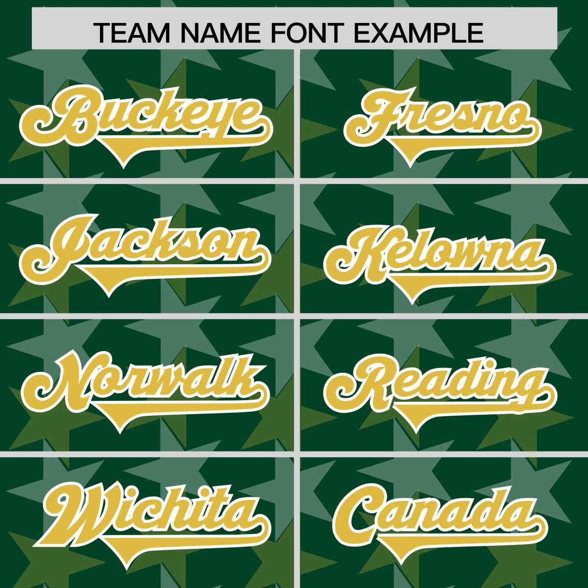 Custom Green Old Gold Personalized All Star Graffiti Pattern Authentic Football Jersey