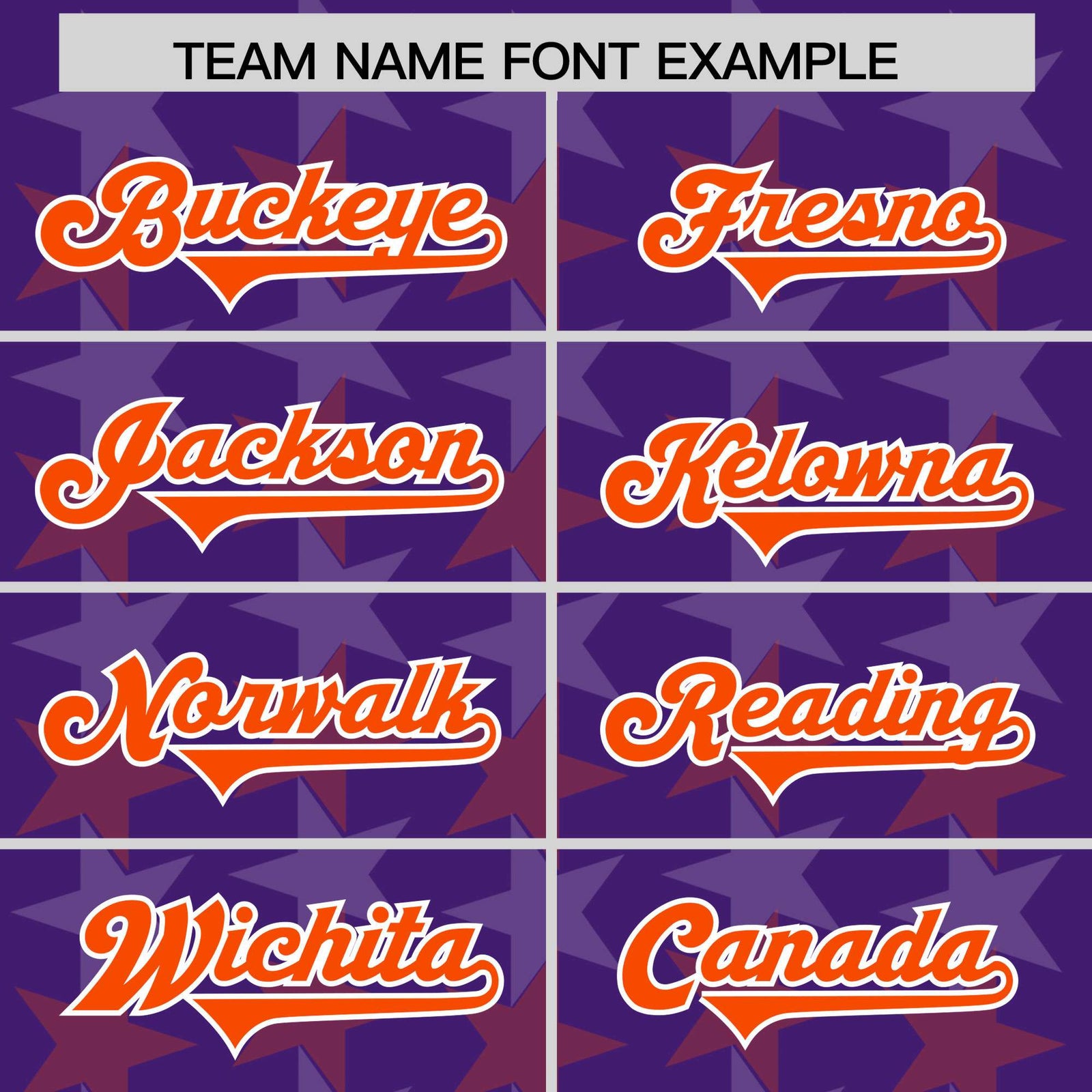 Custom Purple Orange Personalized All Star Graffiti Pattern Authentic Football Jersey