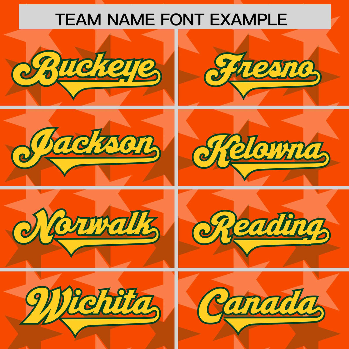 Custom Orange Green Personalized All Star Graffiti Pattern Authentic Football Jersey