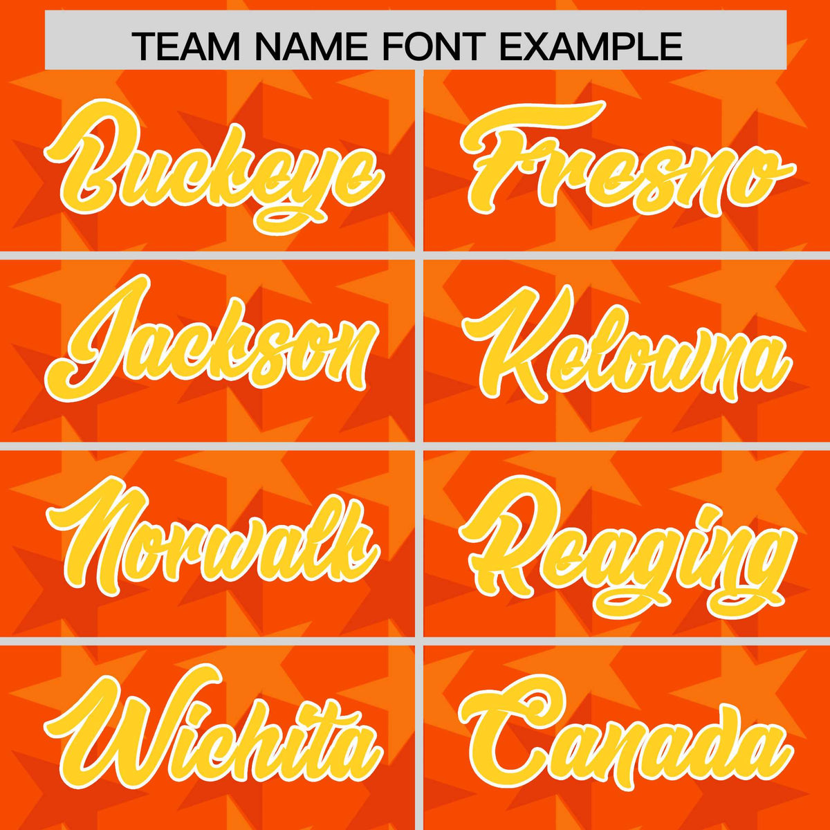 Custom Orange Gold Personalized All Star Graffiti Pattern Authentic Football Jersey