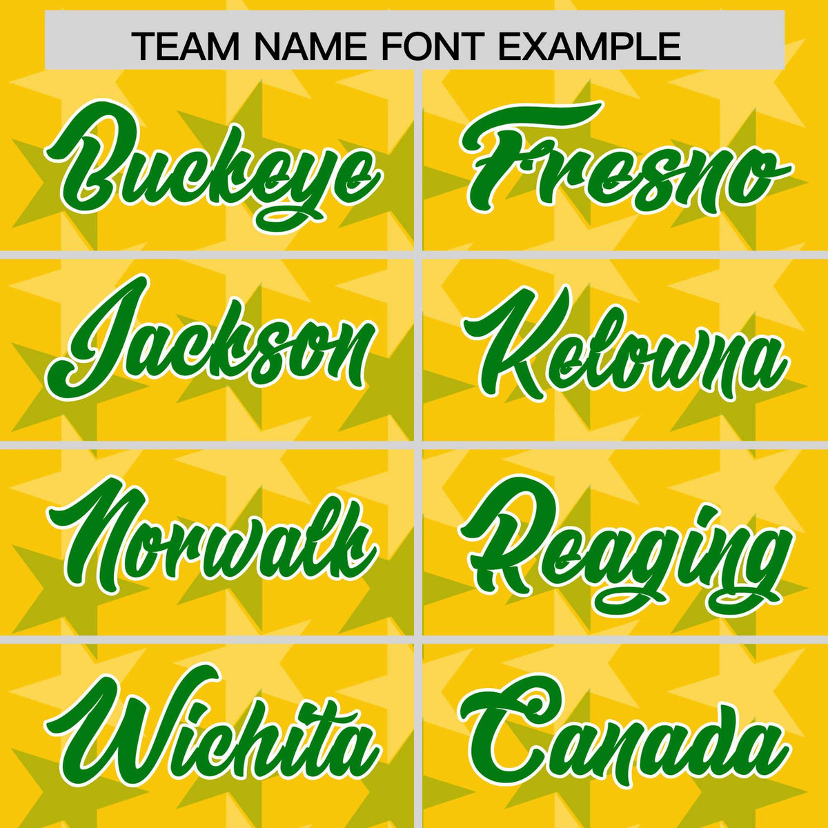 Custom Gold Kelly Green Personalized All Star Graffiti Pattern Authentic Football Jersey