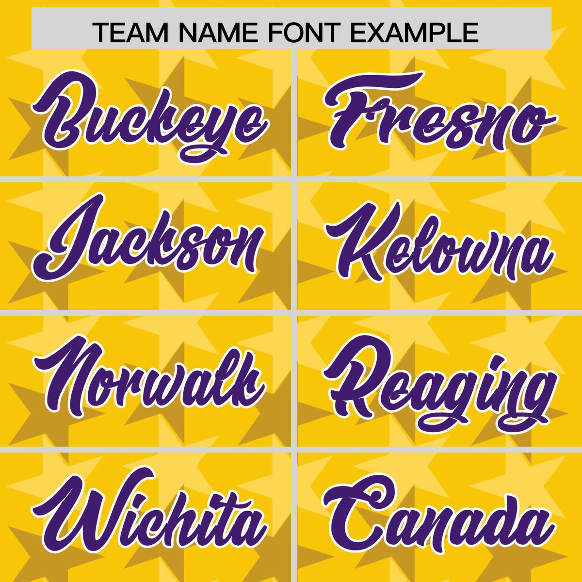 Custom Gold Purple Personalized All Star Graffiti Pattern Authentic Football Jersey